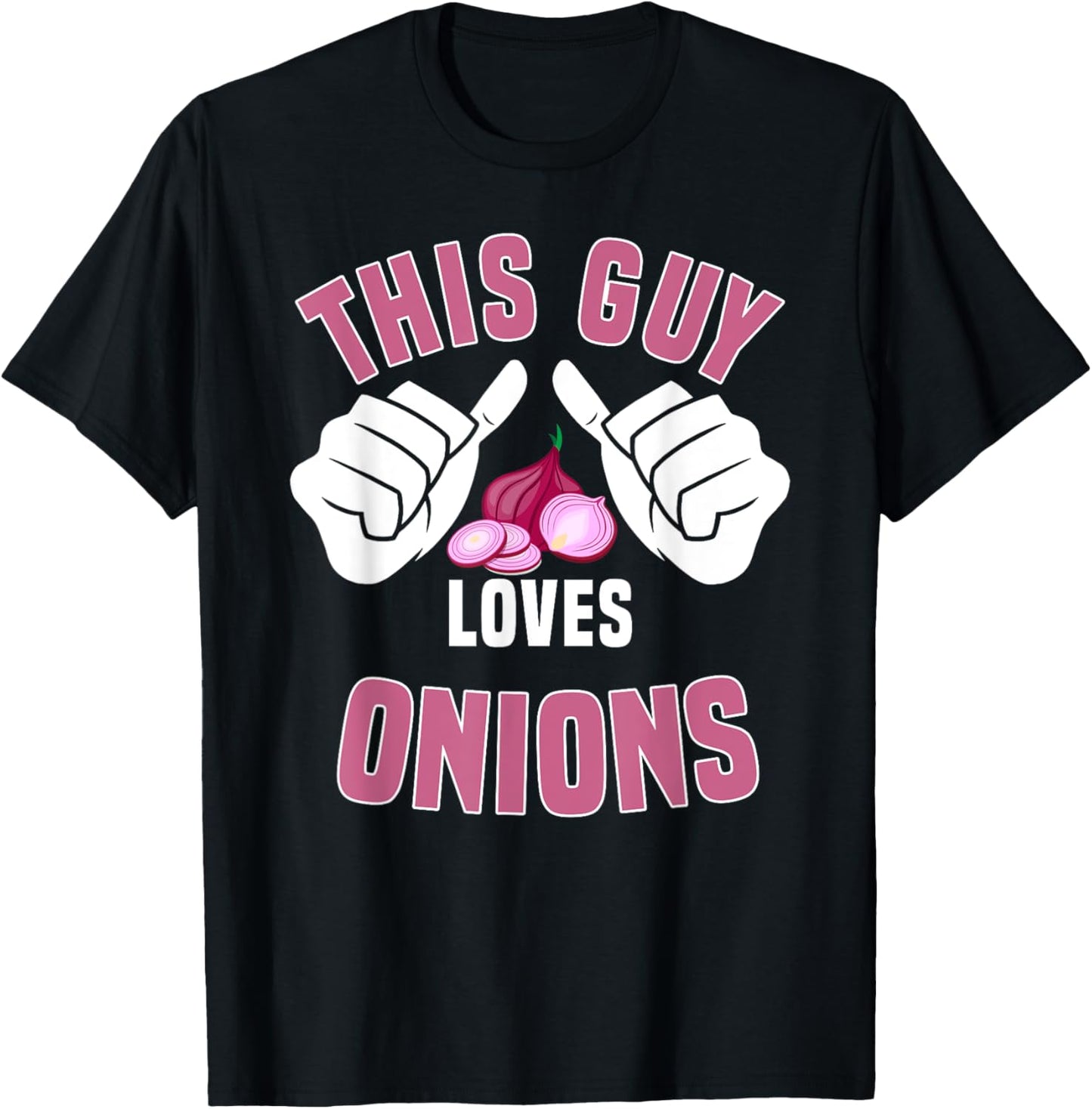 Funny Onions Lover Design Vegetables Onion T-Shirt - T-Shirt | Black