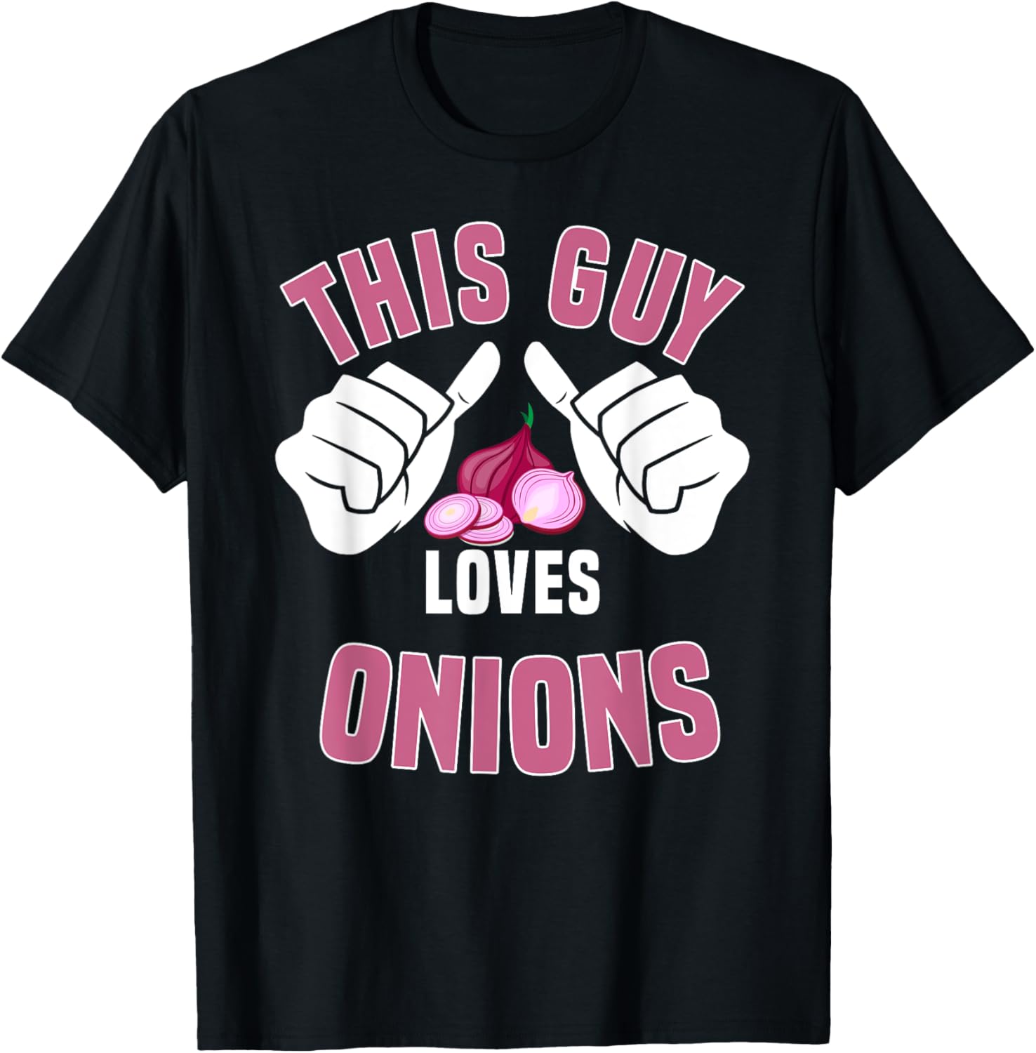 Funny Onions Lover Design Vegetables Onion T-Shirt - T-Shirt | Black