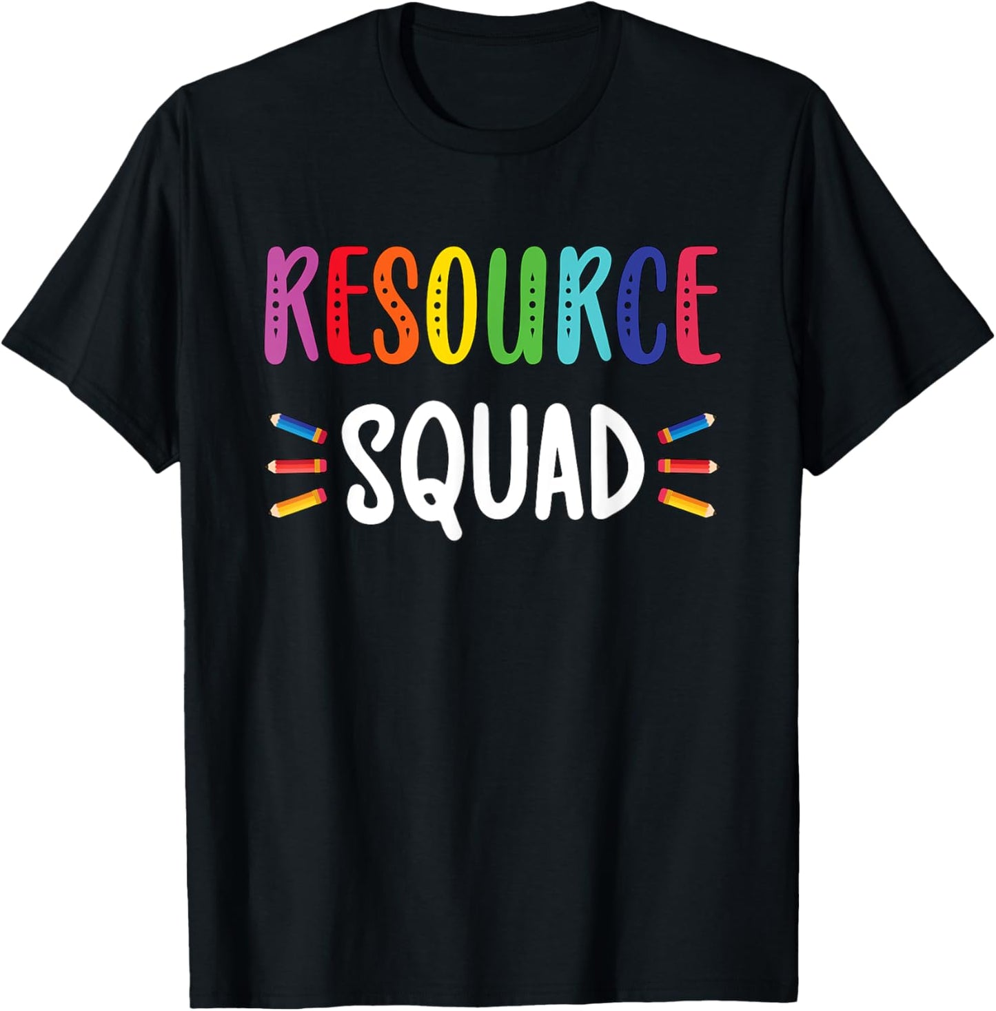 Resource Teacher Squad Resource Teaching Crew T-Shirt - T-Shirt | Black