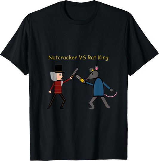 Nutcracker Ballet Merch Nutcracker VS Rat (Mouse) King Gift T-Shirt - T-Shirt | Black