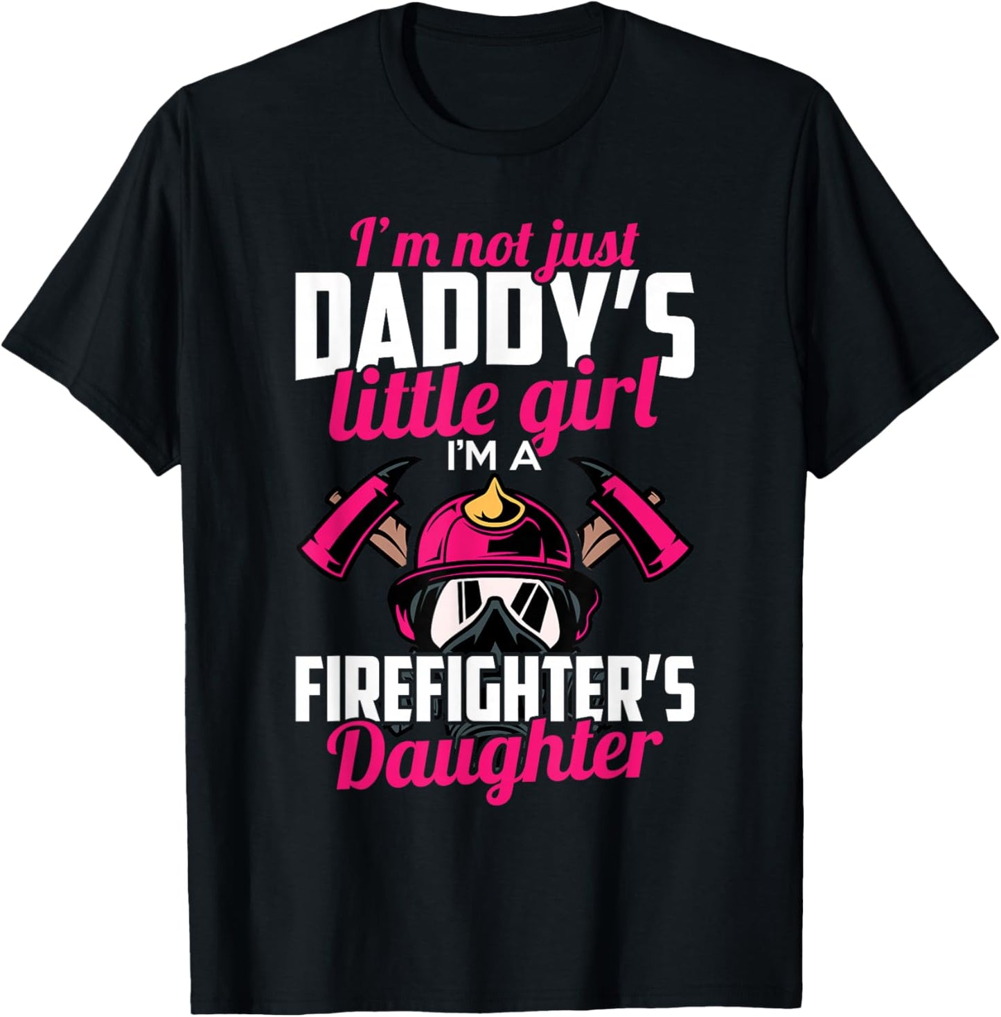 Firefighter Daughter Design for Kids Firefighter Toddler T-Shirt - T-Shirt | Black