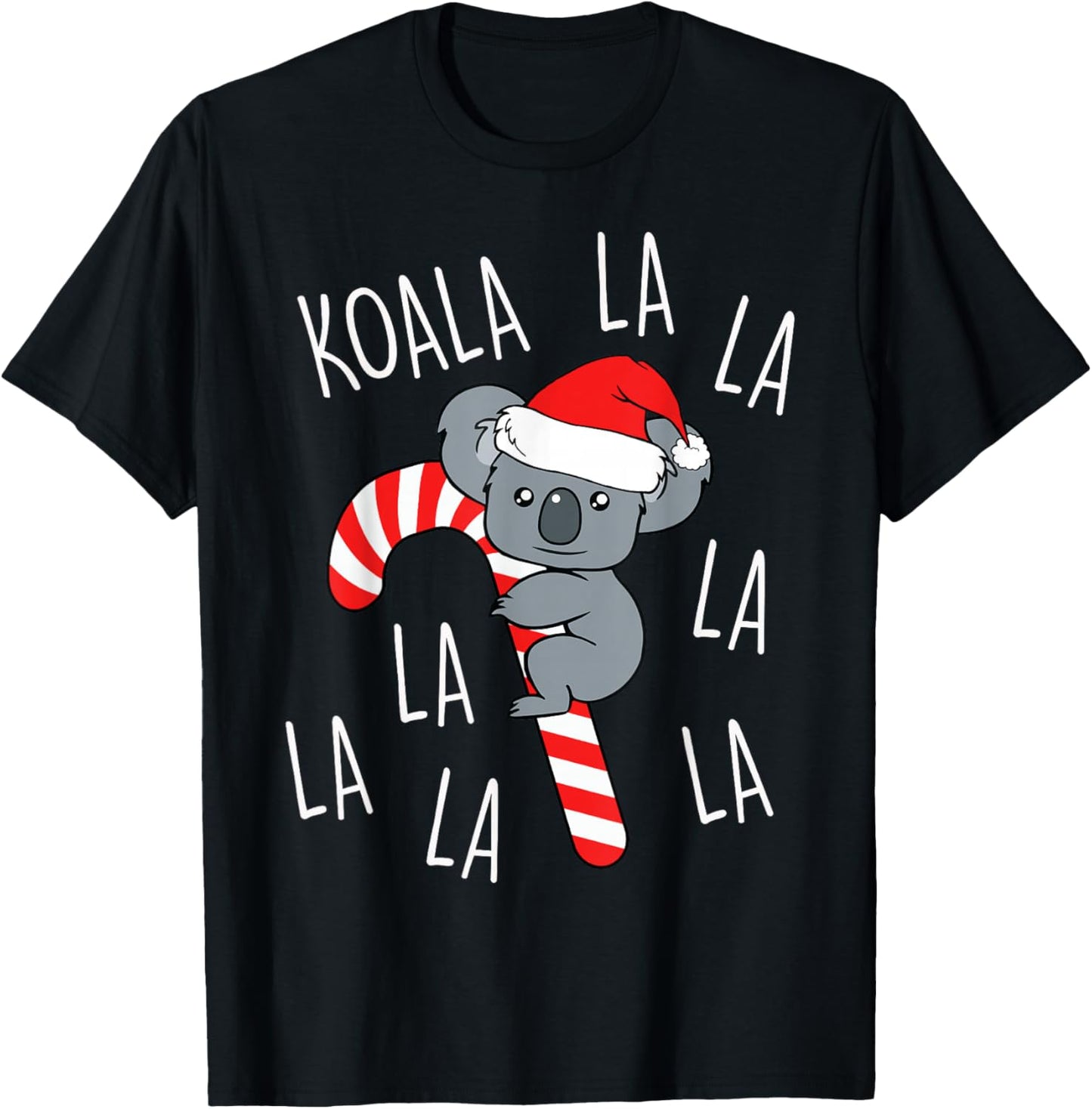 Koala La La La - Cute Aussie Xmas Funny Australian Christmas T-Shirt - T-Shirt | Black