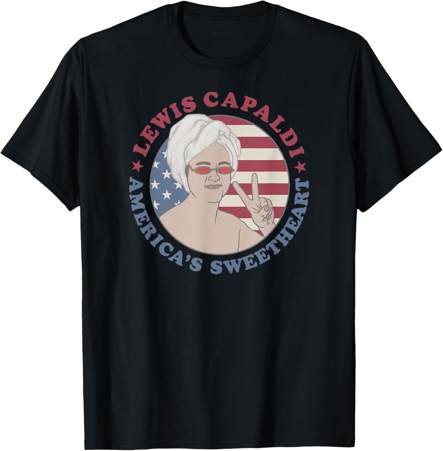 Lewis Capaldi – Americas Sweetheart T-Shirt - T-Shirt | Black