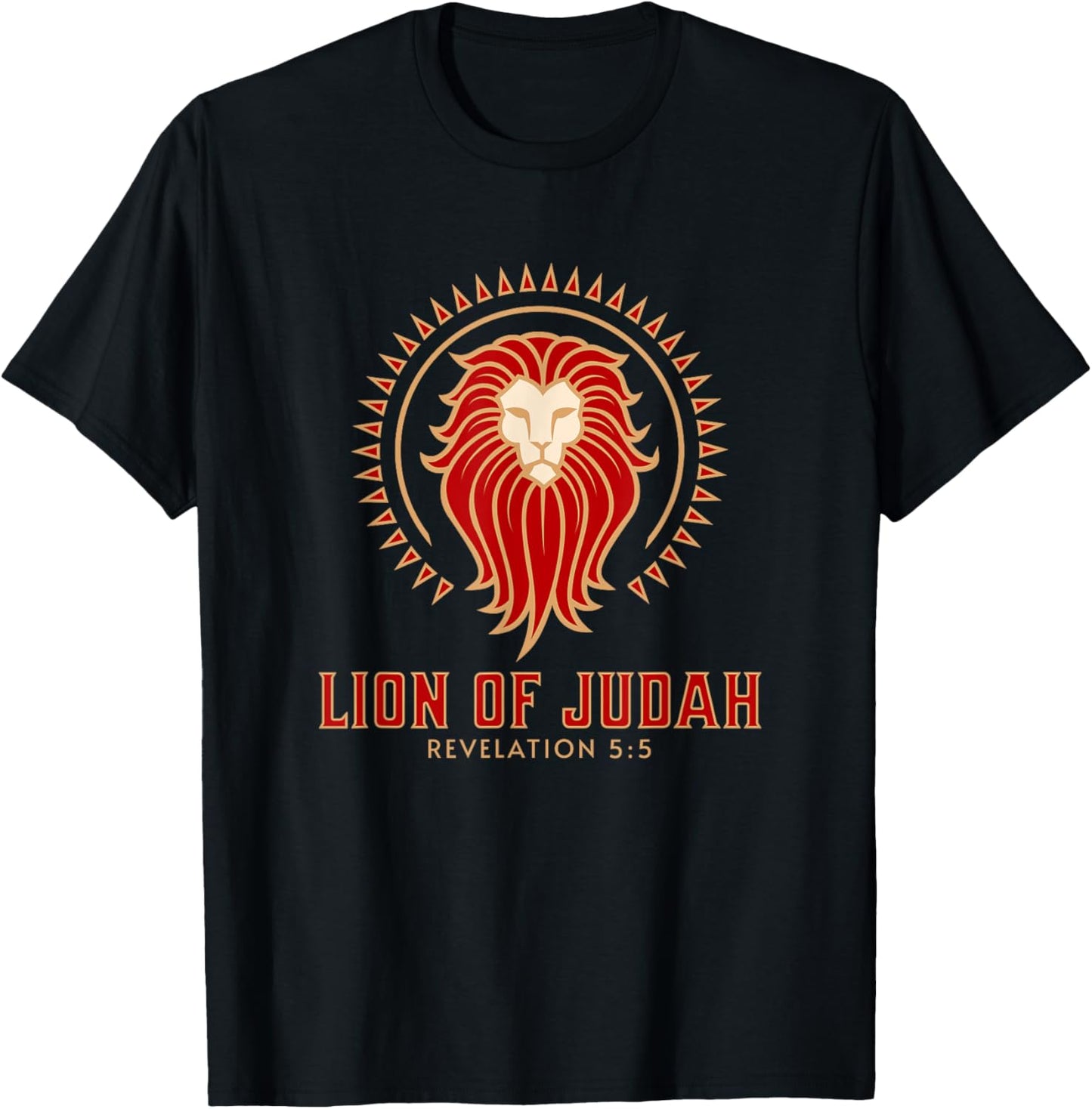 Lion of Judah / Revelation 5:5 / Jesus Savior Of The World T-Shirt - T-Shirt | Black