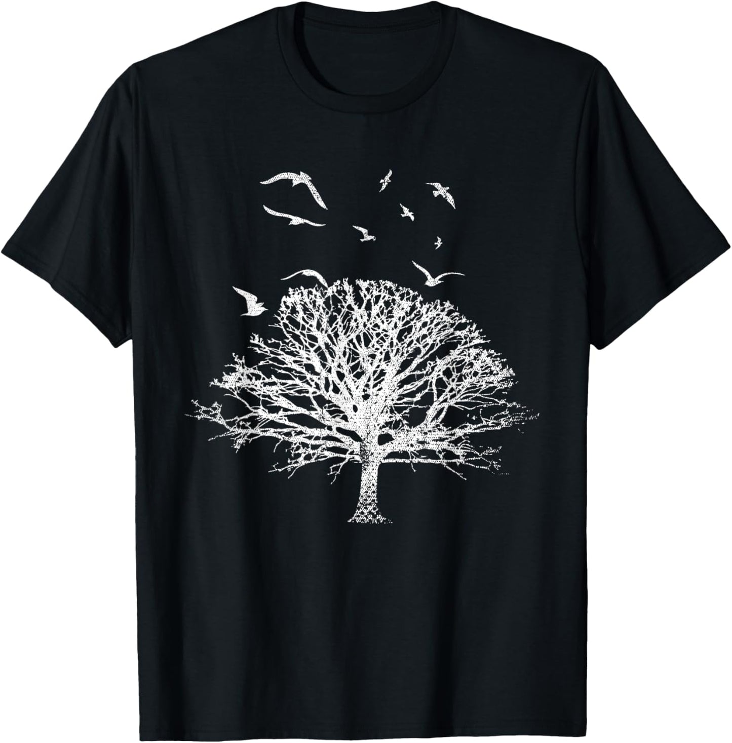 Flock Of Birds Outdoor Wildlife Nature Forest T-Shirt - T-Shirt | Black