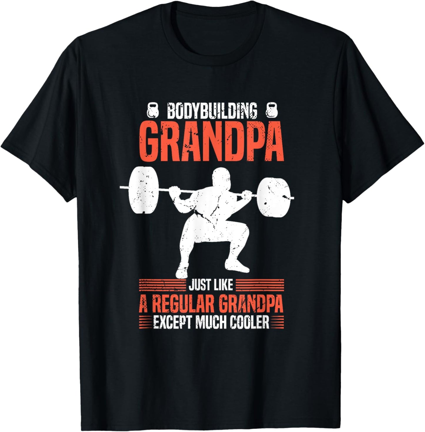 Gym Bodybuilding Grandpa Fitness Grandfather Fitness Workout T-Shirt - T-Shirt | Black