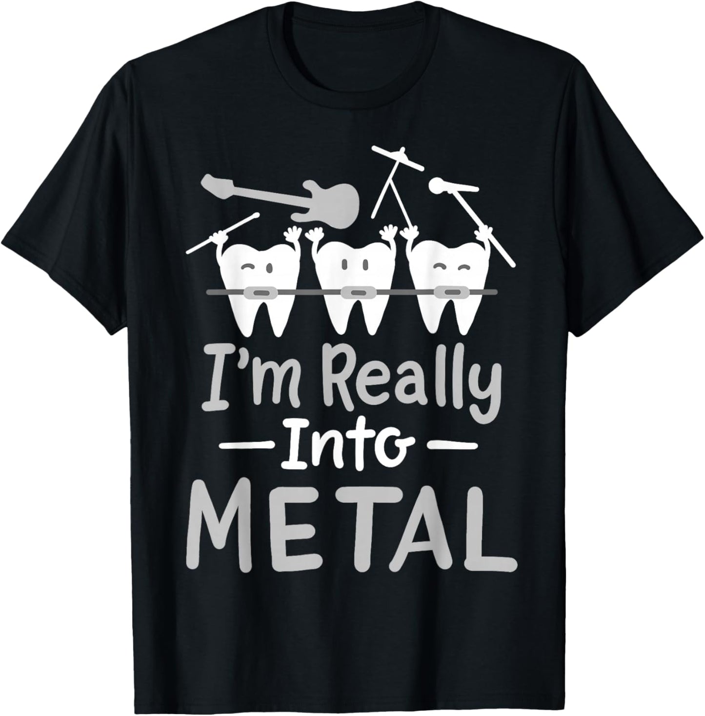 Orthodontic Dental Braces T-Shirt - T-Shirt | Black