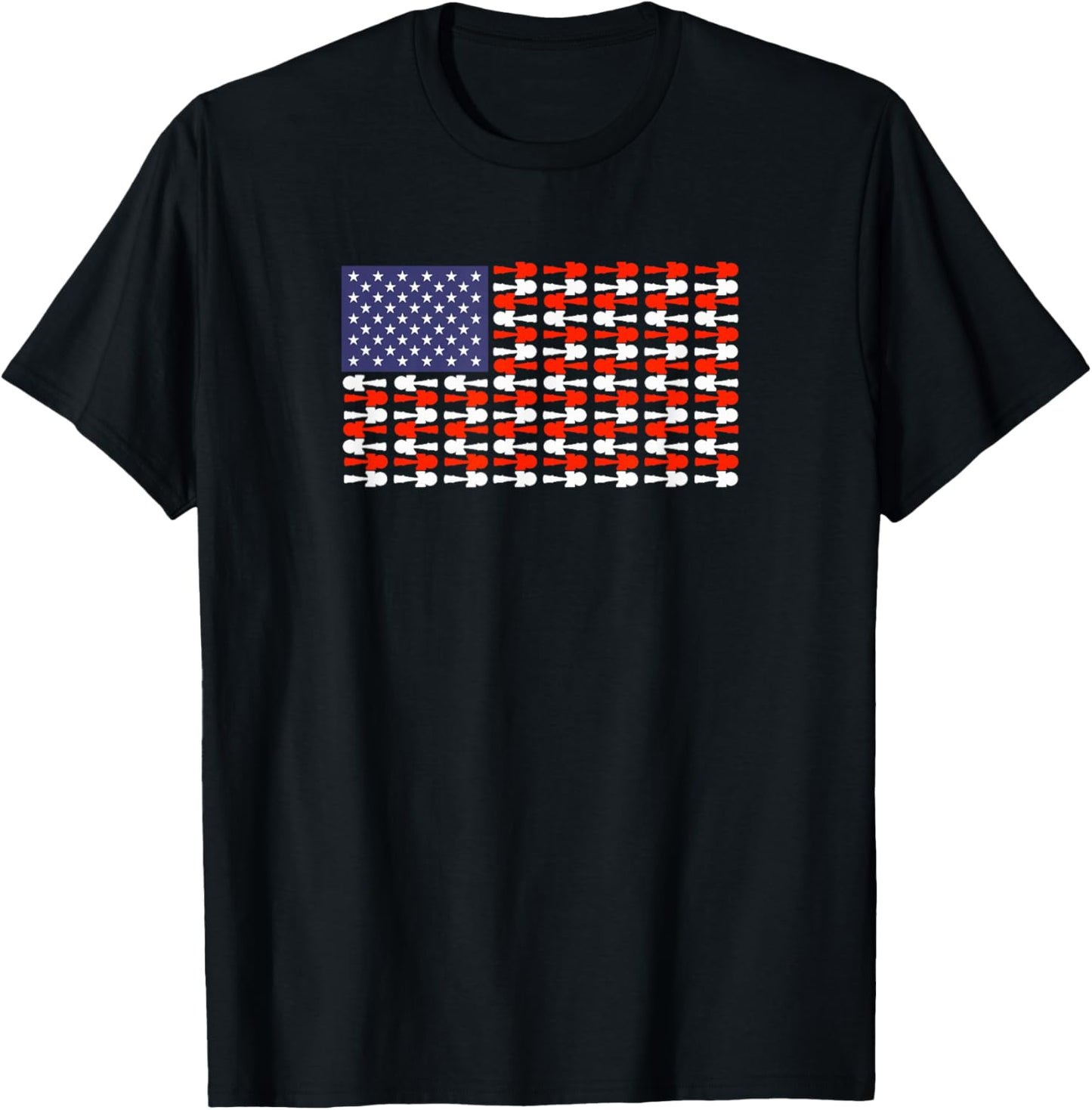 Kendama USA American Flag, Spirit Of Kendama T-Shirt - T-Shirt | Black