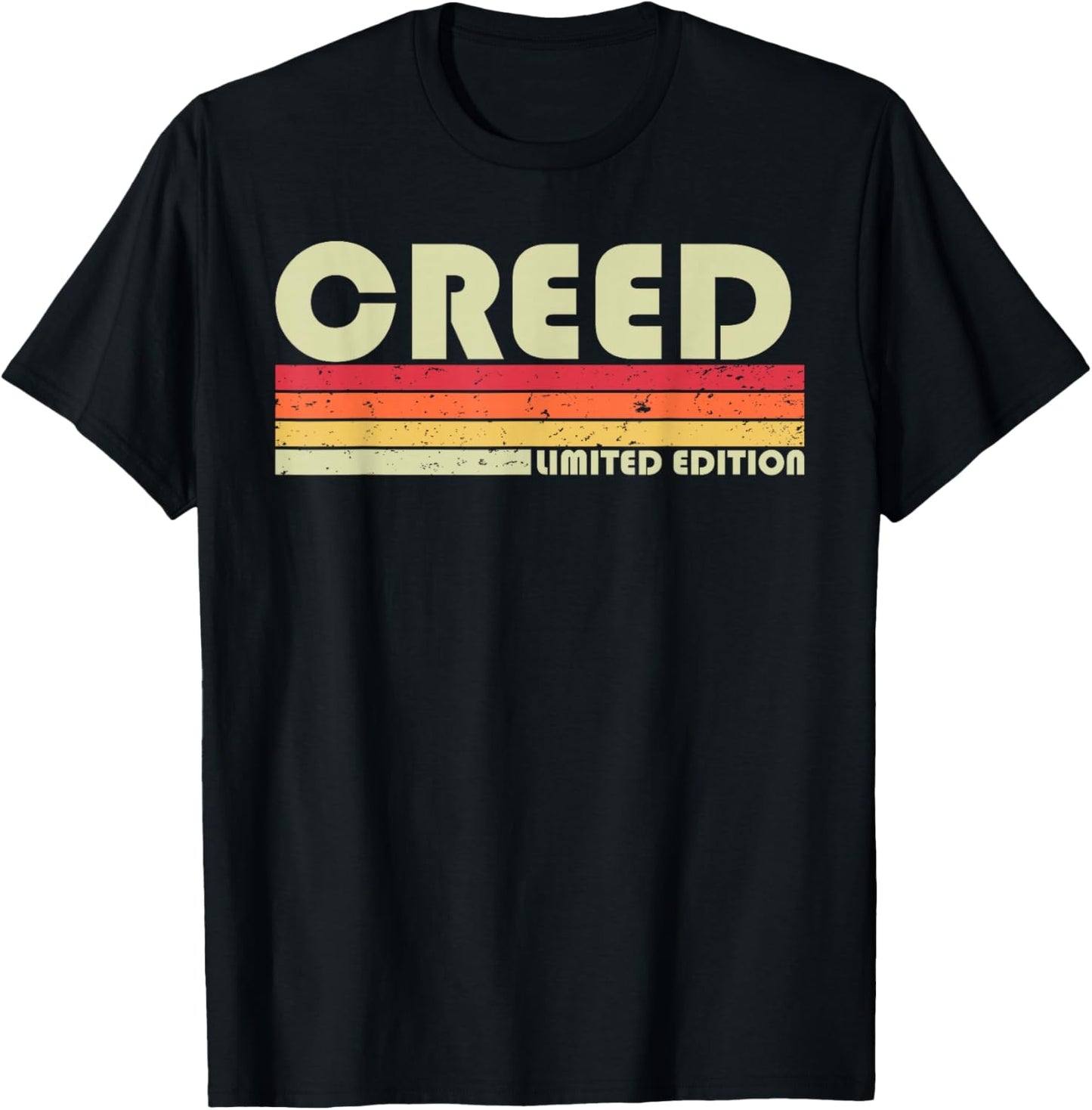 Creed Gift Name Personalized Funny Retro Vintage Birthday T-Shirt - T-Shirt | Black