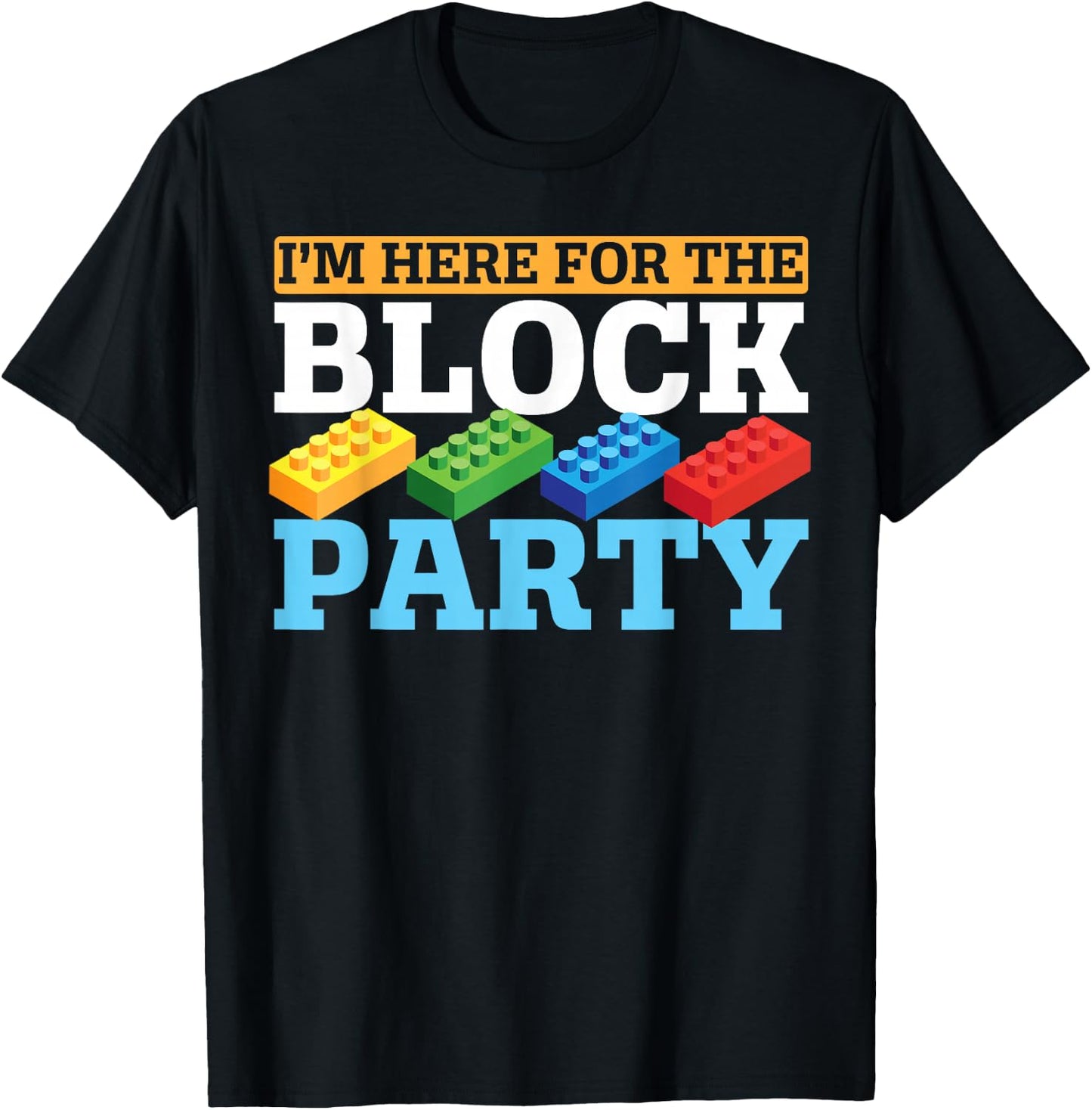 Master Builder Bricks Blocks Play Toys T-Shirt - T-Shirt | Black