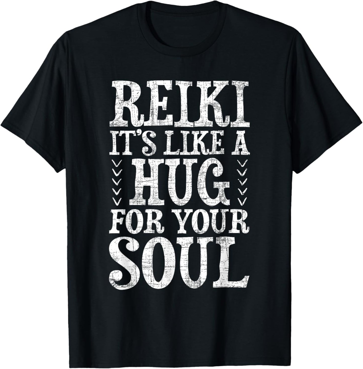 Reiki It's Like A Hug For Your Soul - Holistic Healer Chakra T-Shirt - T-Shirt | Black