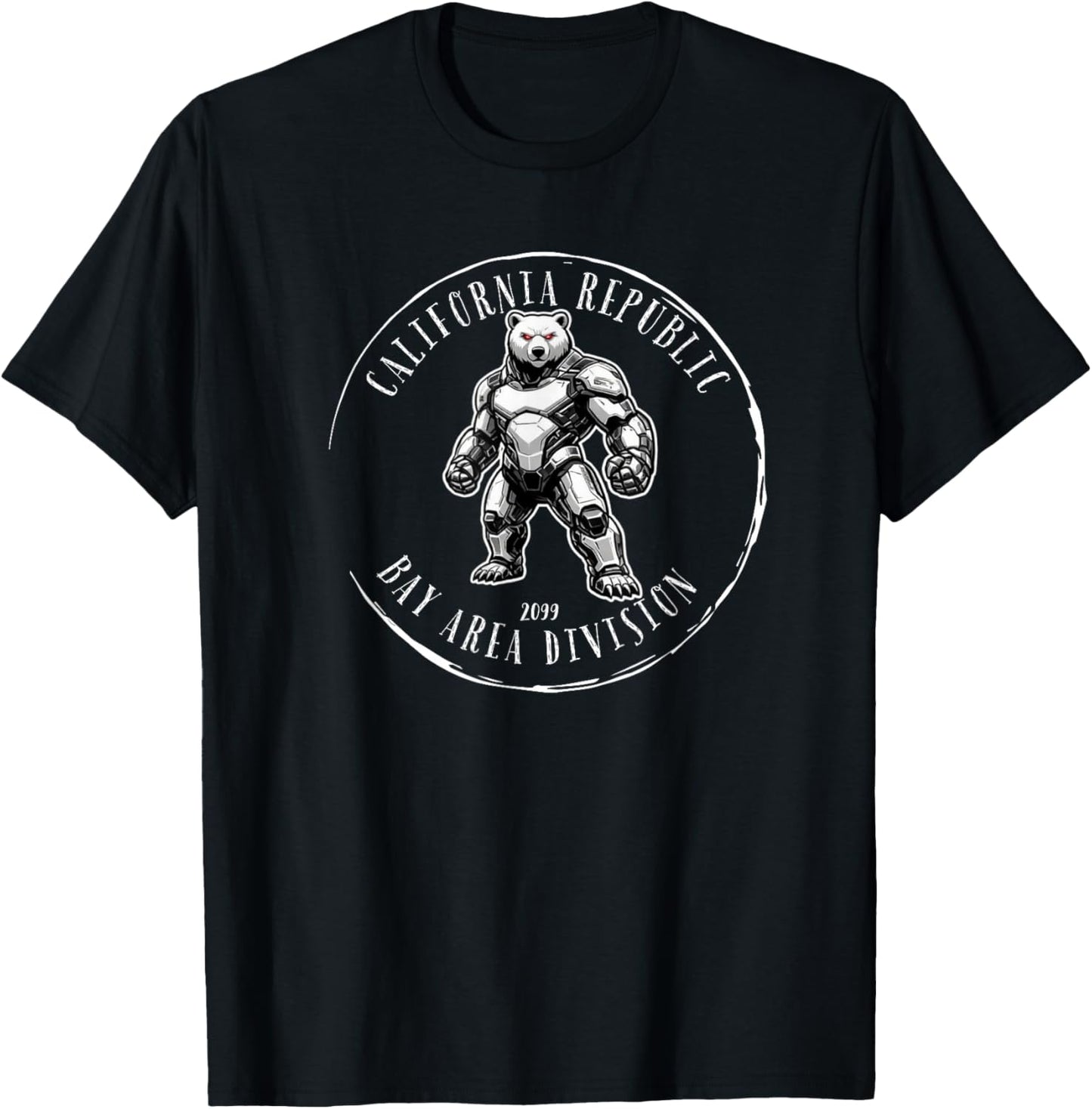 California Republic Bay Area Division 2099 Tactical Bear T-Shirt - T-Shirt | Black