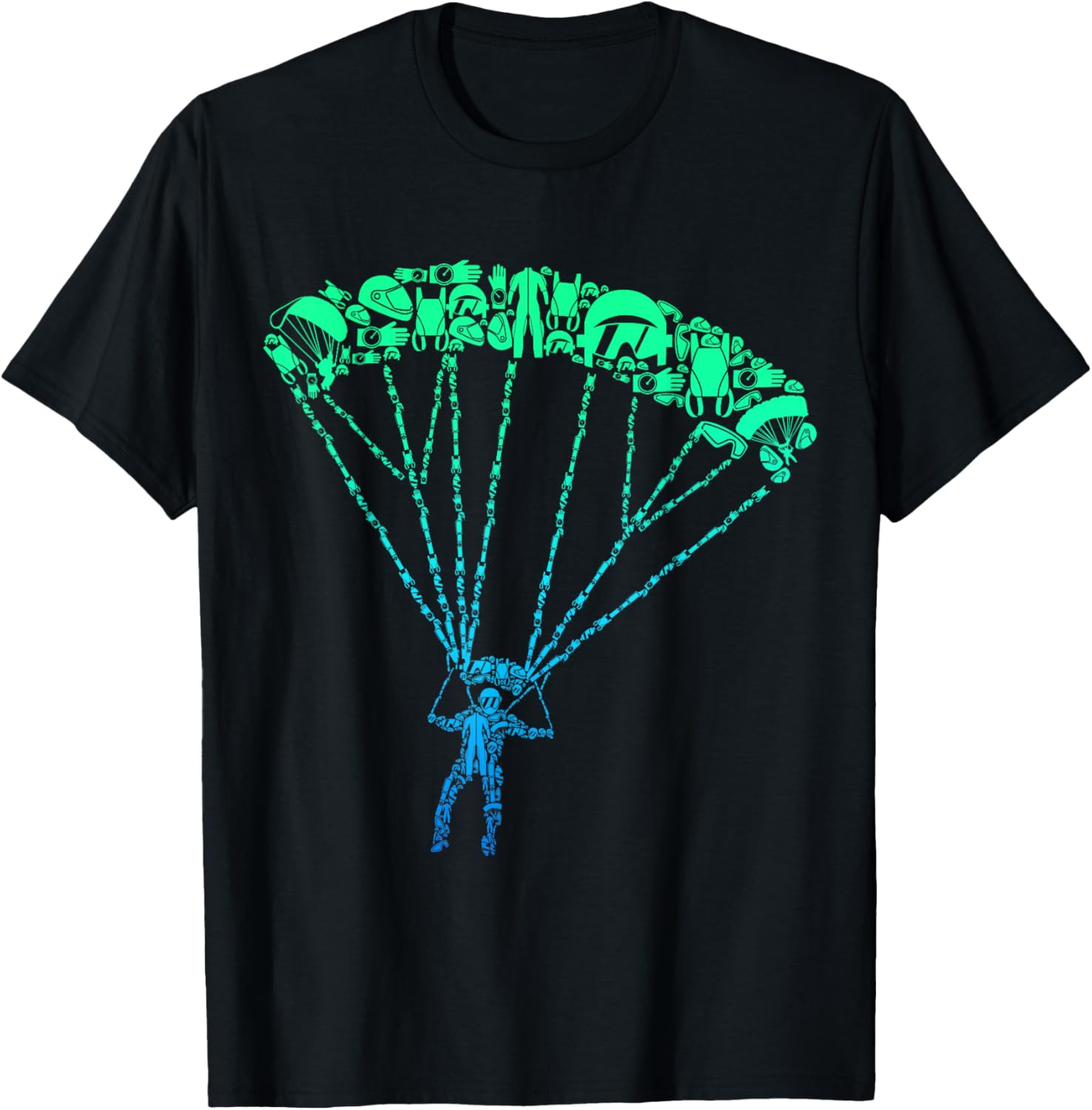 Funny Skydiver Gift Ideas Skydiving - -Adults, Black, Small T-Shirt - T-Shirt | Black