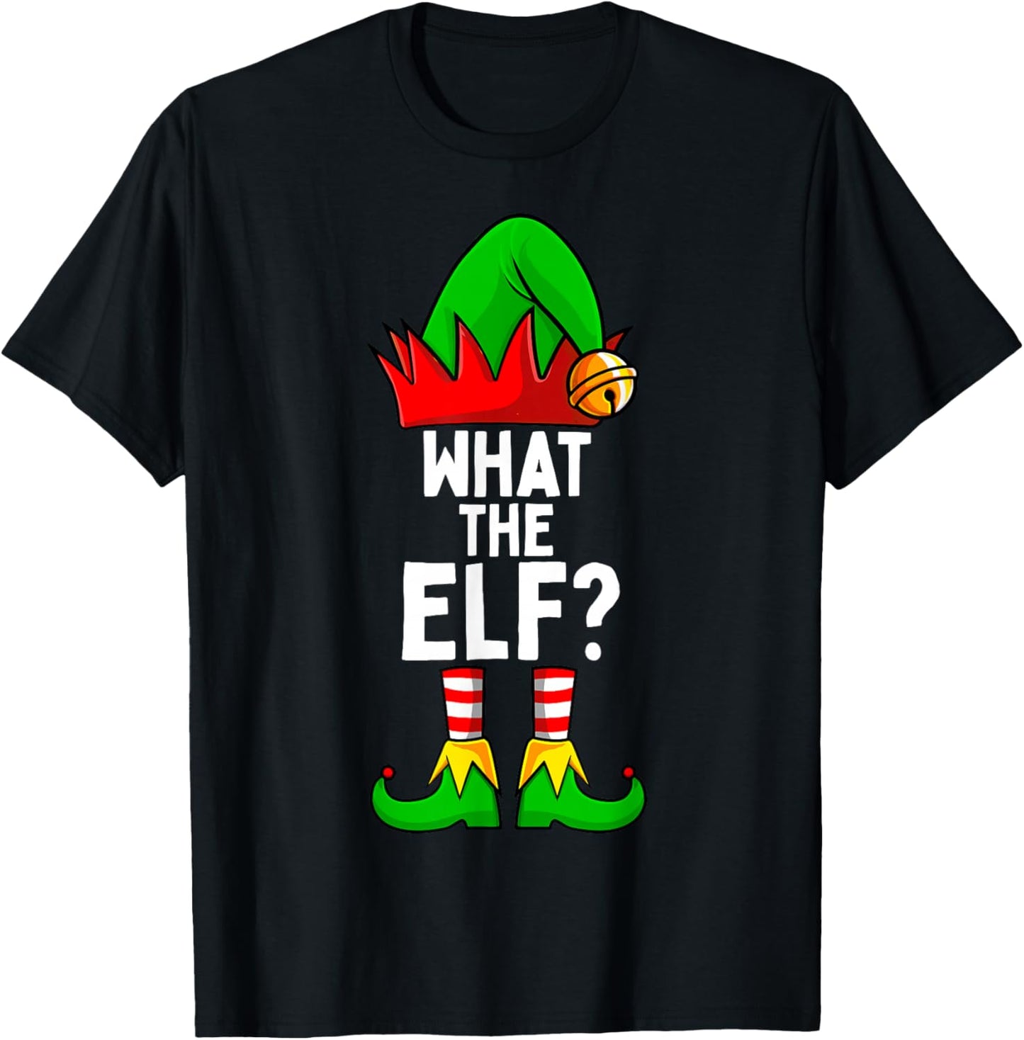 What The Elf Matching Family Christmas T-Shirt - T-Shirt | Black
