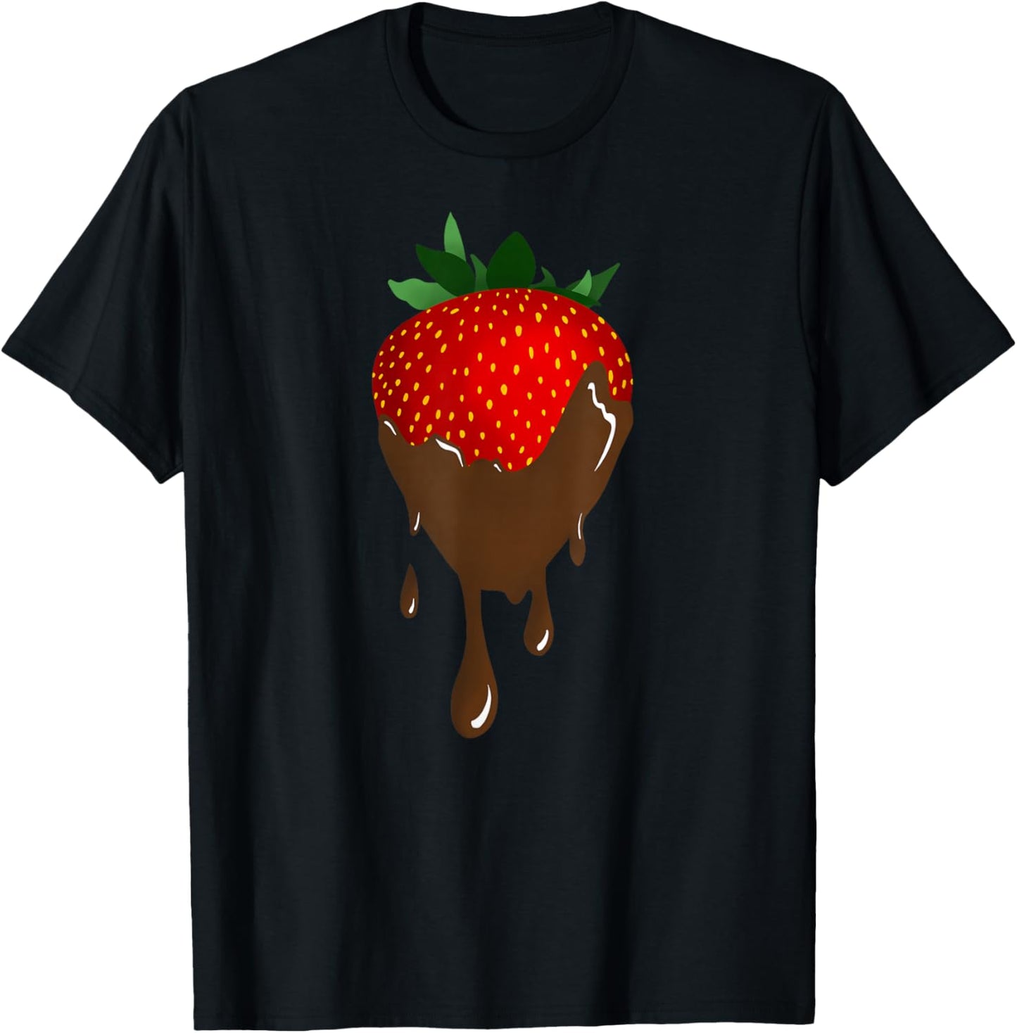 Chocolate Covered Strawberry T-Shirt - T-Shirt | Black