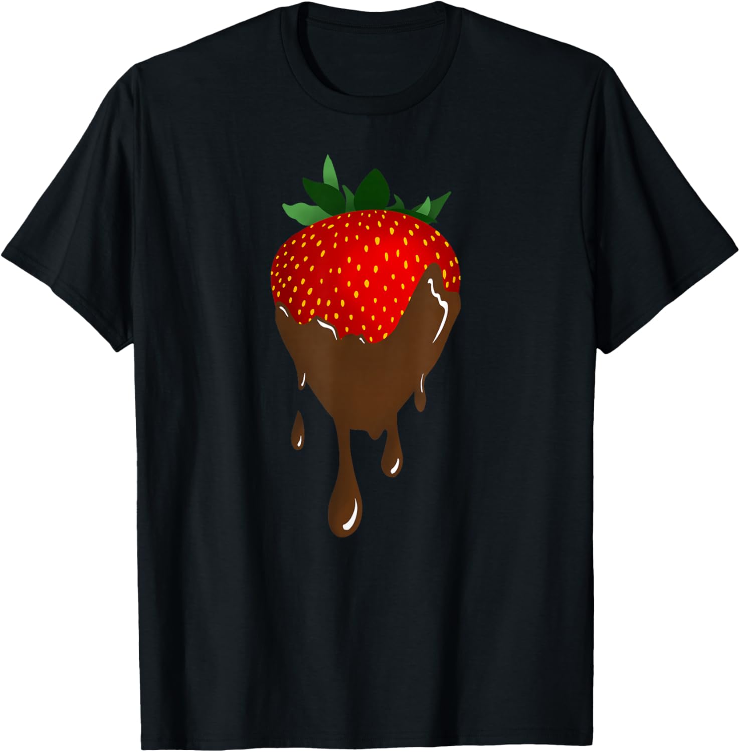 Chocolate Covered Strawberry T-Shirt - T-Shirt | Black