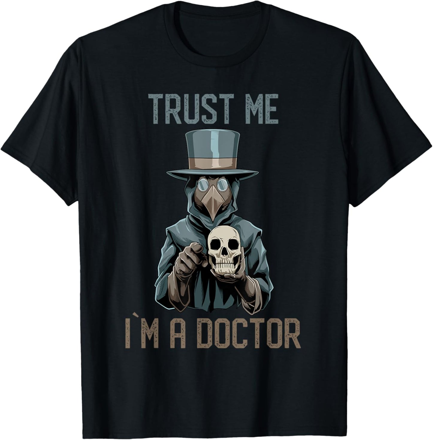 Trust Me I am A Doctor Plague Doctor Medieval T-Shirt - T-Shirt | Black
