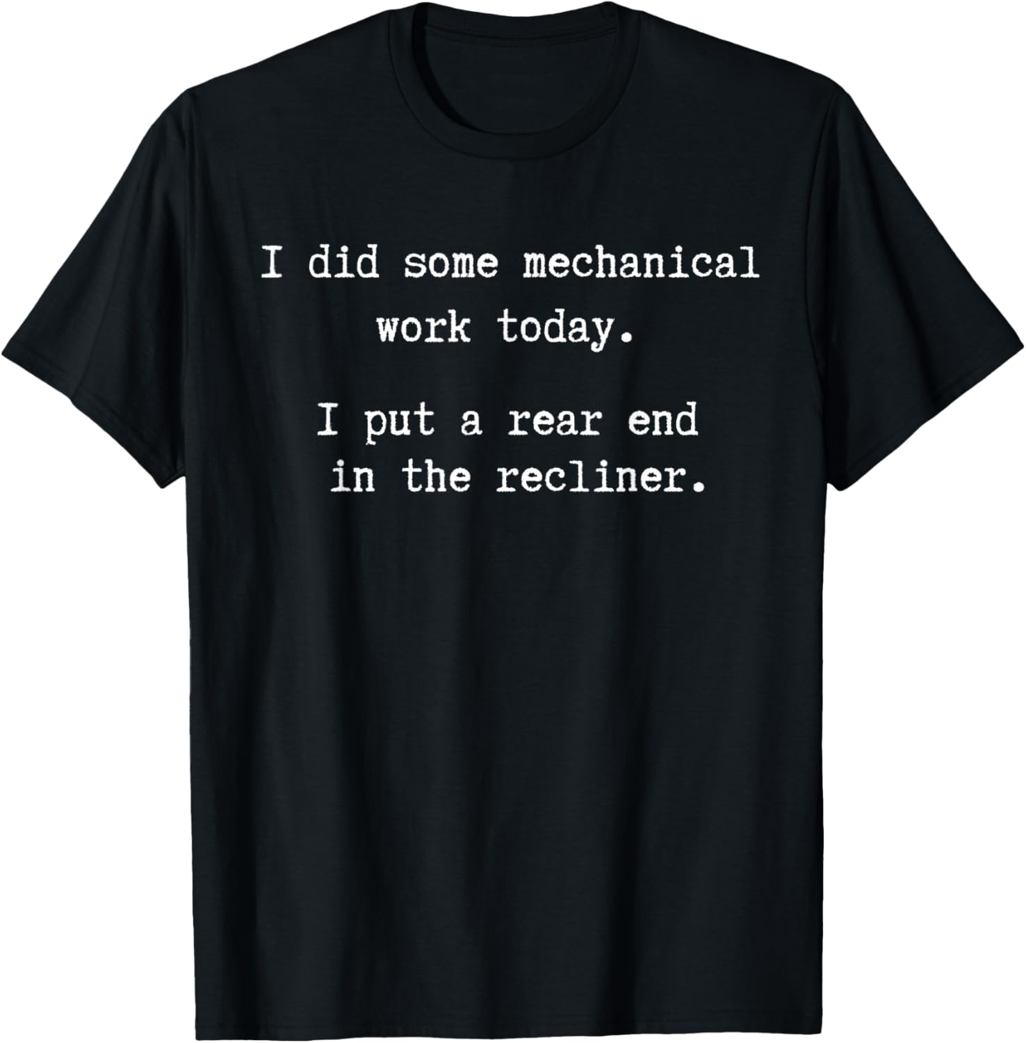 Funny Lazy Dad Grandpa Rear End Recliner Sleep Nap Joke Gift T-Shirt - T-Shirt | Black