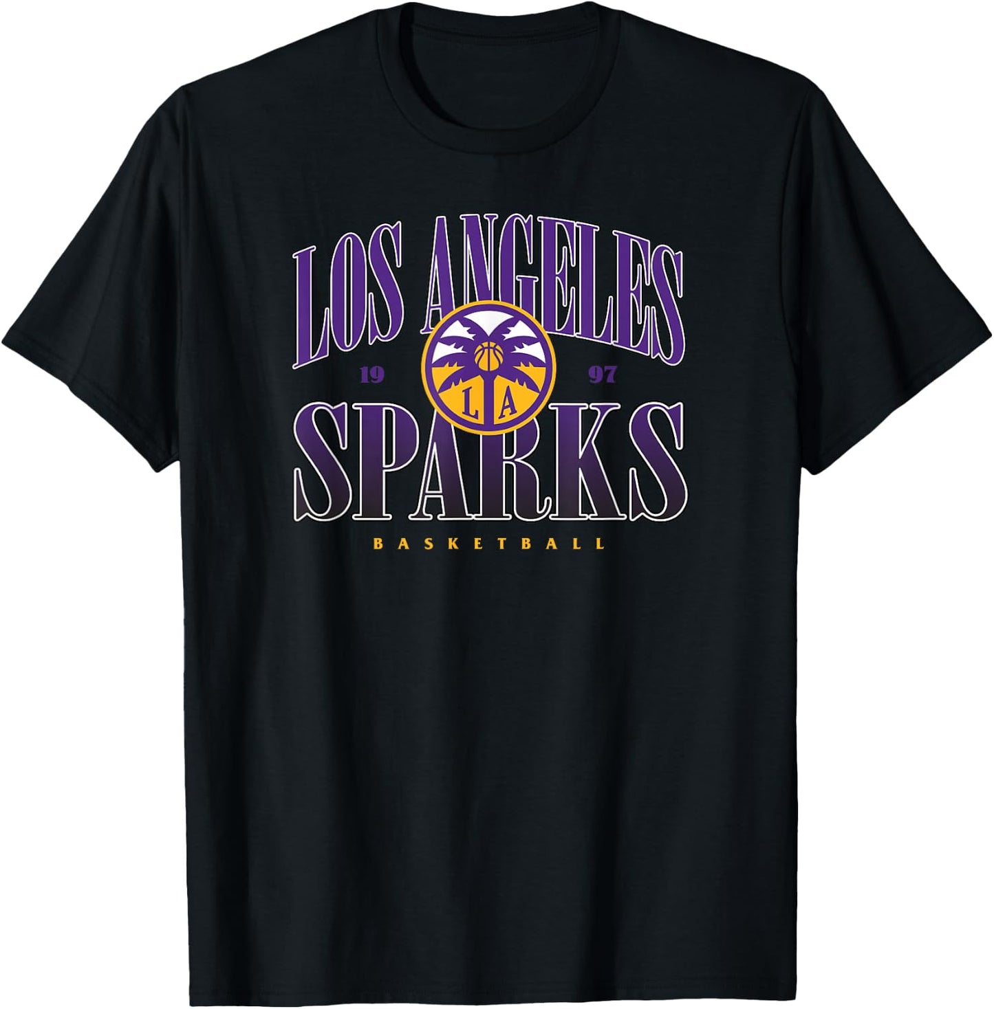 WNBA Los Angeles Sparks Courtside T-Shirt - T-Shirt | Black