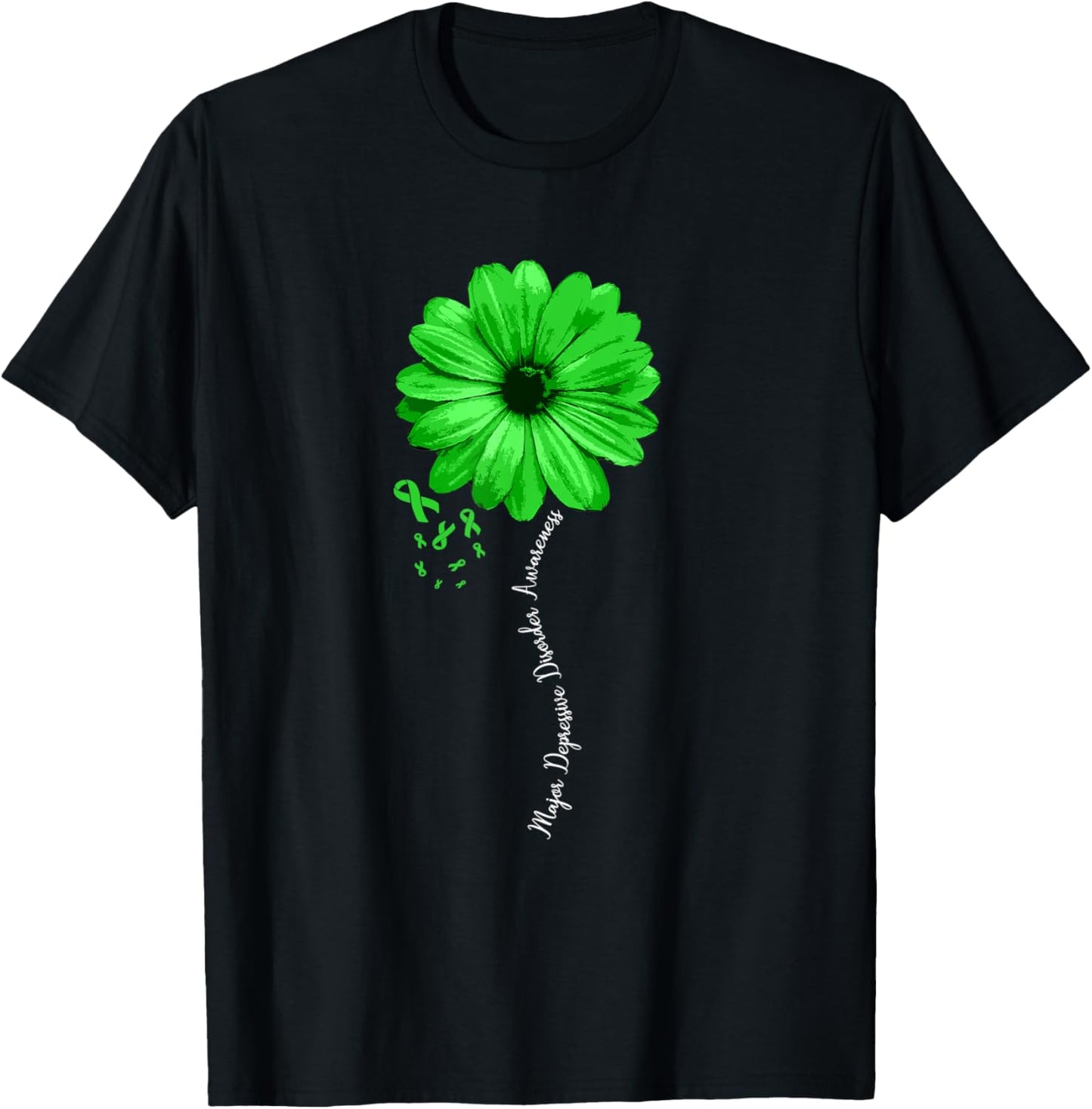 Major Depressive Disorder Awareness Warrior Pretty T-Shirt - T-Shirt | Black