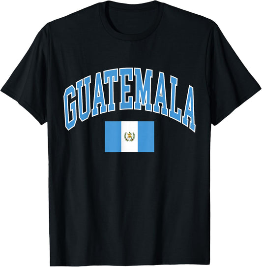 Guatemala Flag T-Shirt - T-Shirt | Black