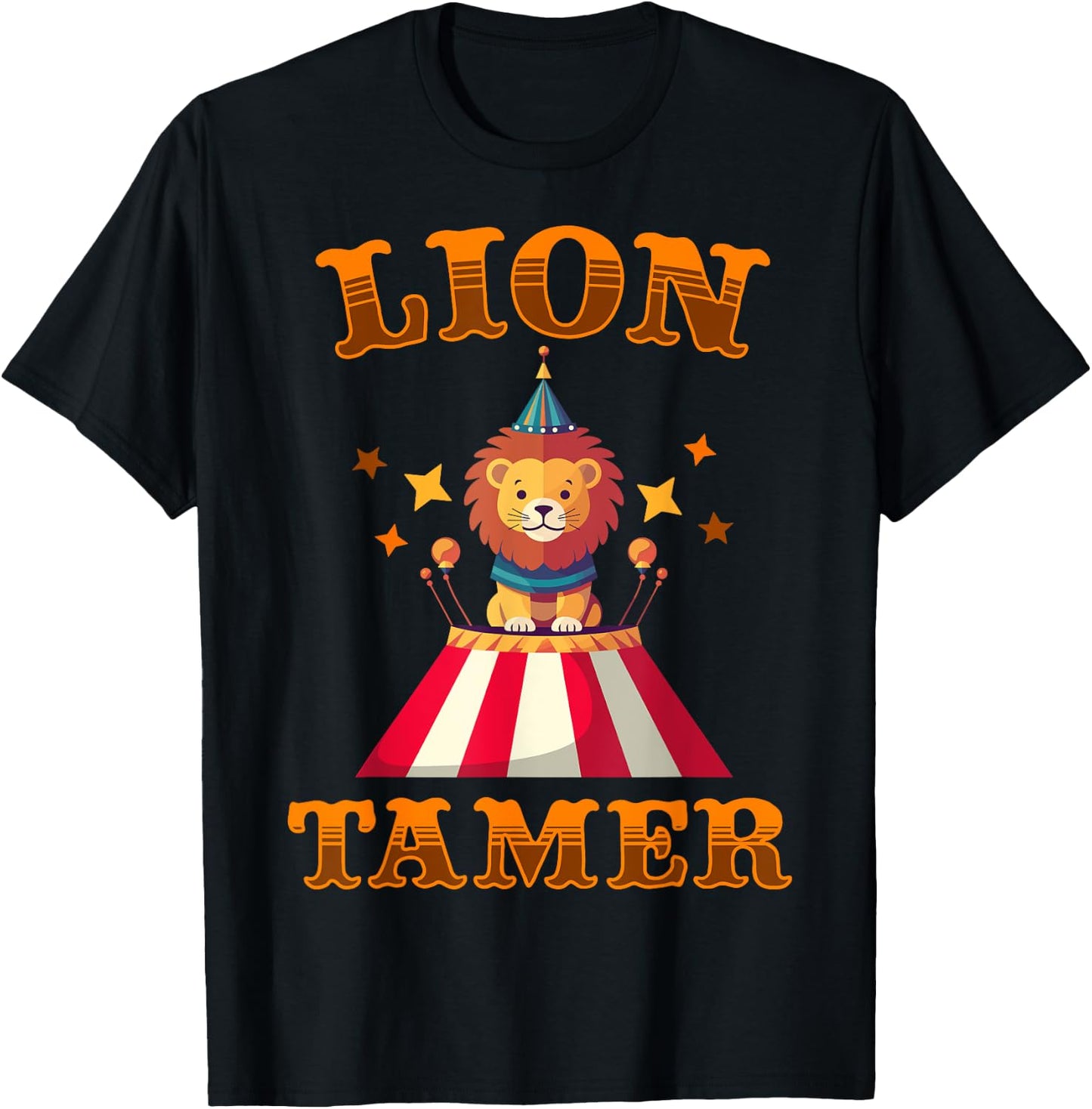 Lion Tamer Funny Kids Circus Costume Party Matching Carnival T-Shirt - T-Shirt | Black