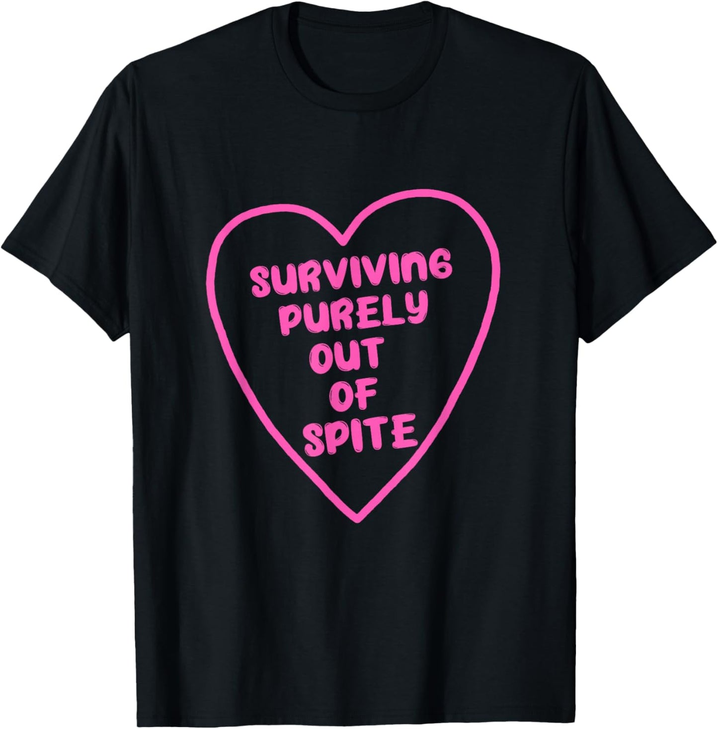 Surviving Purely Out Of Spite Apparel T-Shirt - T-Shirt | Black