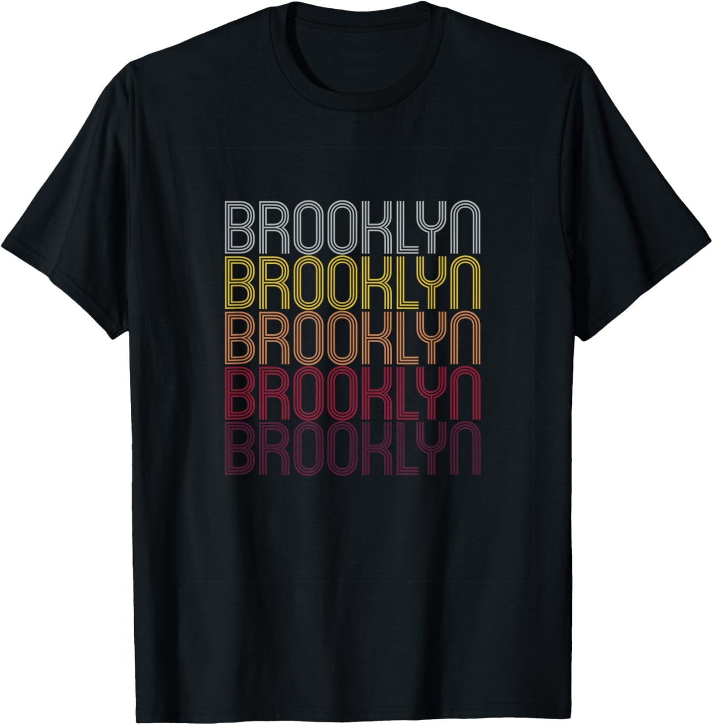 Brooklyn Personalized First Name Surname T-Shirt - T-Shirt | Black