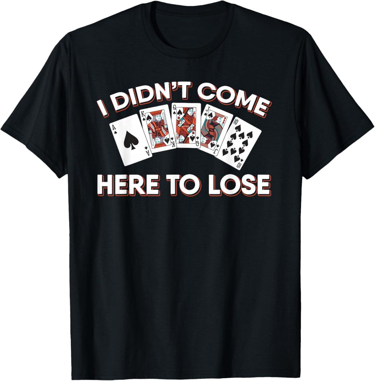 Poker Player Texas Holdem - Card Game Poker T-Shirt - T-Shirt | Black