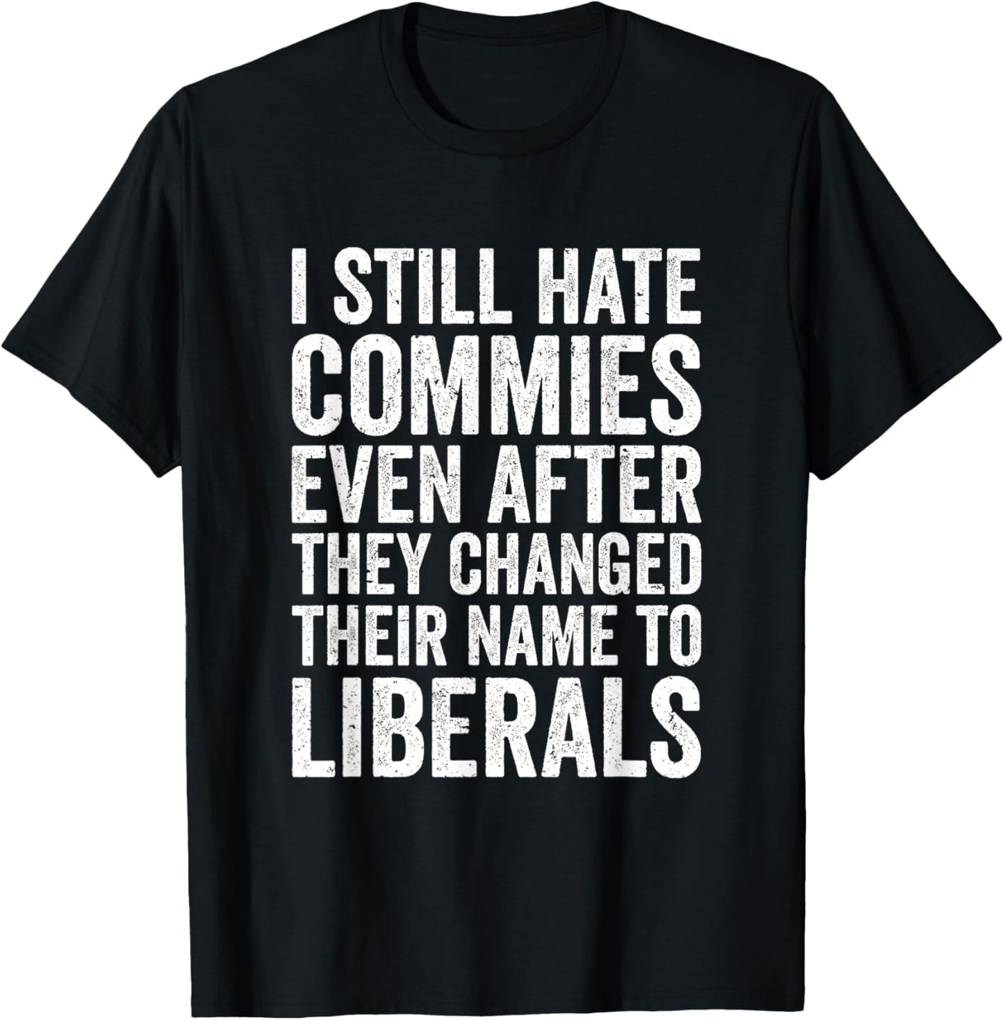 Funny Anti Socialist Communist Pro America Patriotic T-Shirt - T-Shirt | Black