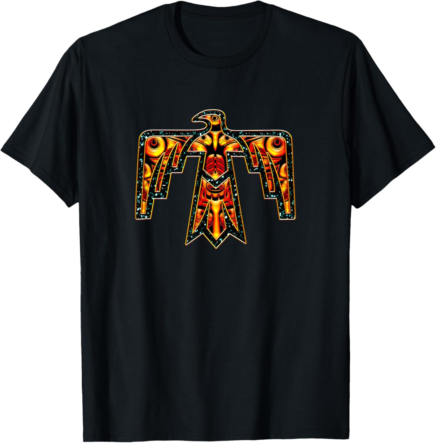 Thunderbird, Native American, bird, eagle, totem, animal T-Shirt - T-Shirt | Black