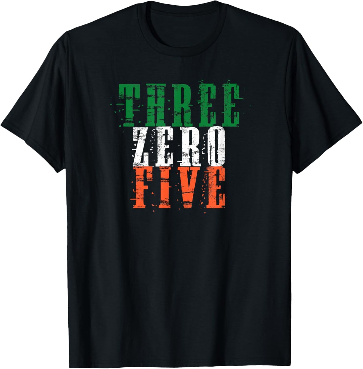 Three Zero Five 305 Miami Dade County T-Shirt - T-Shirt | Black