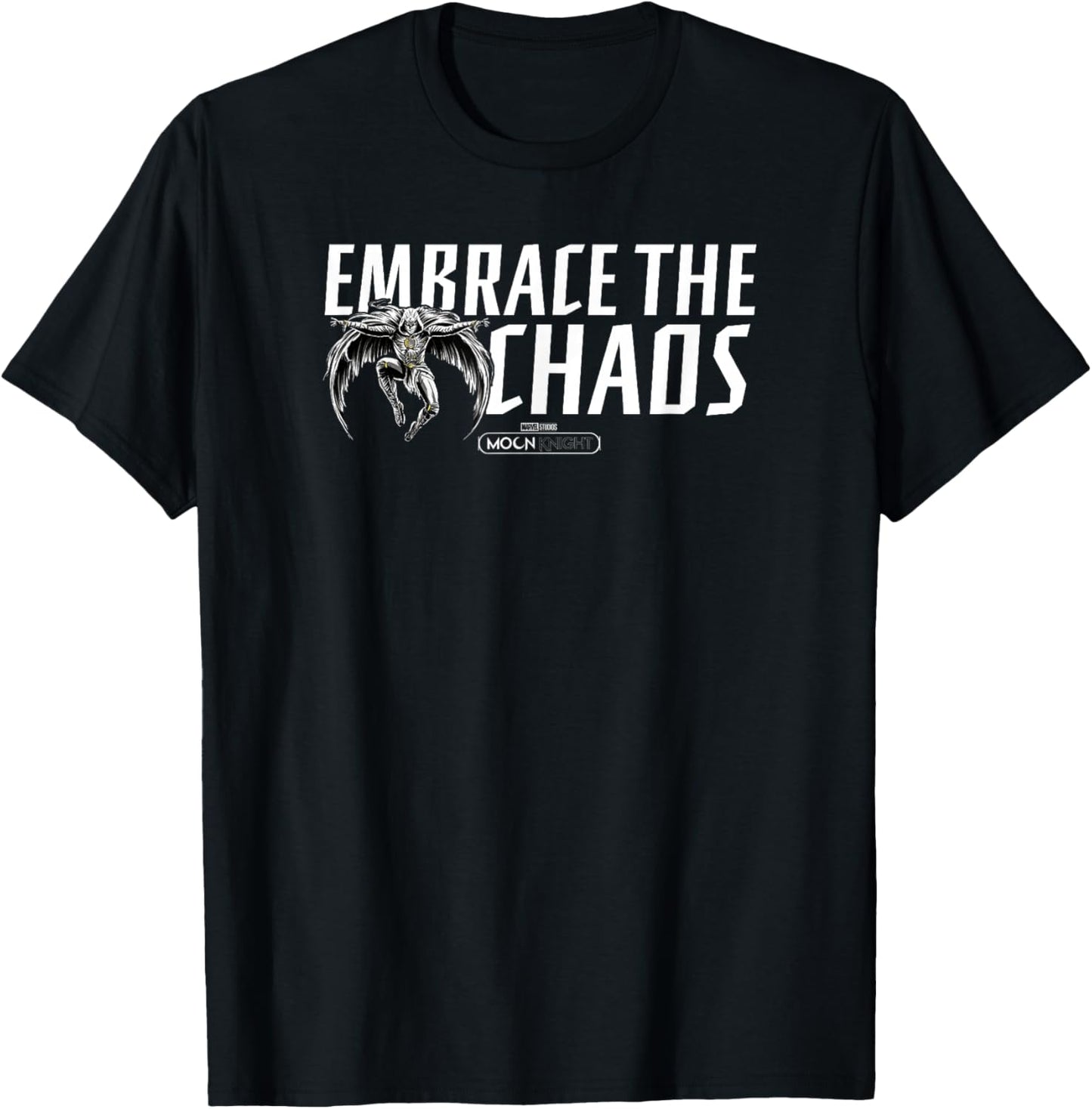 Marvel Moon Knight Embrace The Chaos Jumping Logo T-Shirt - T-Shirt | Black