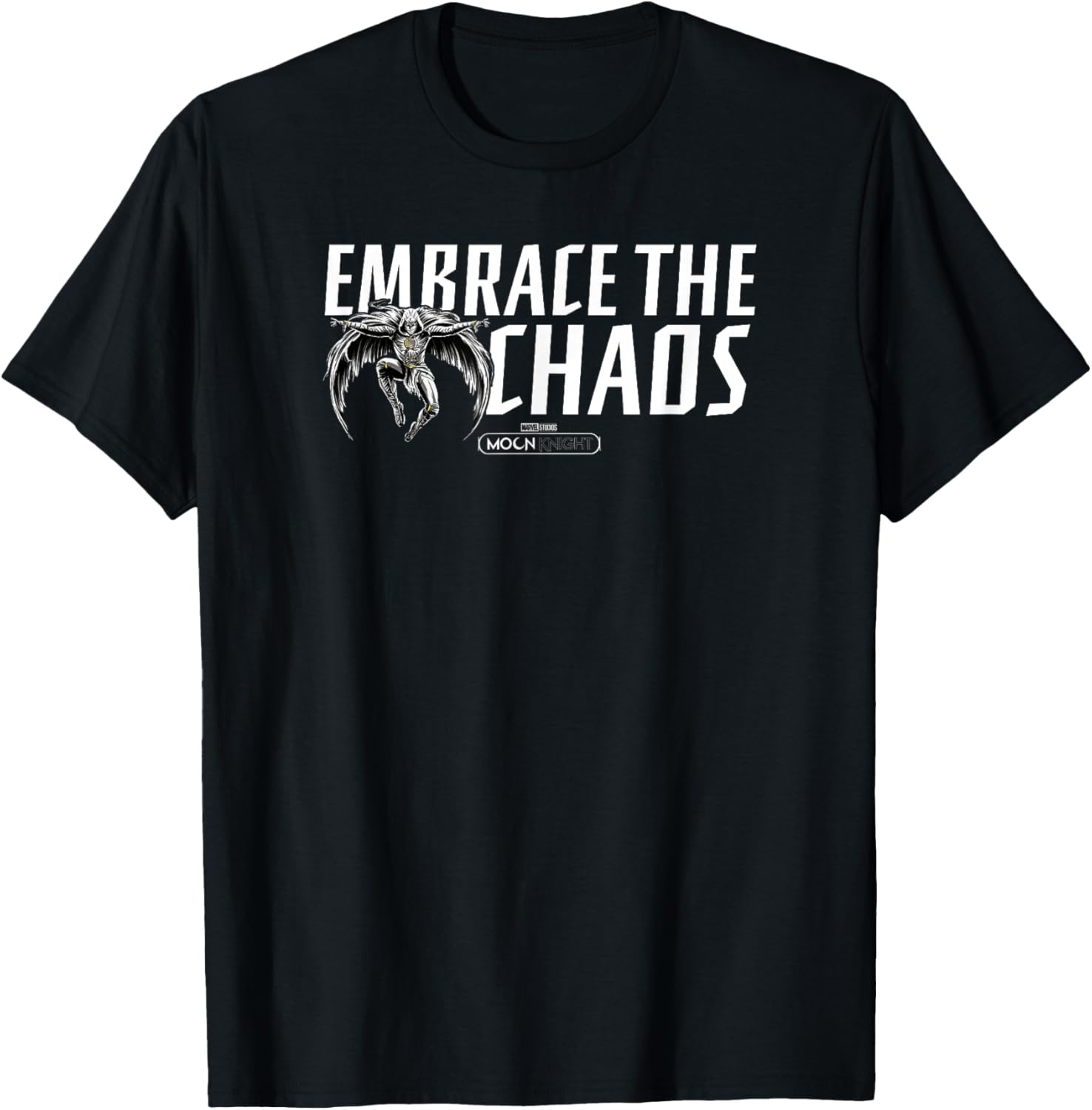 Marvel Moon Knight Embrace The Chaos Jumping Logo T-Shirt - T-Shirt | Black
