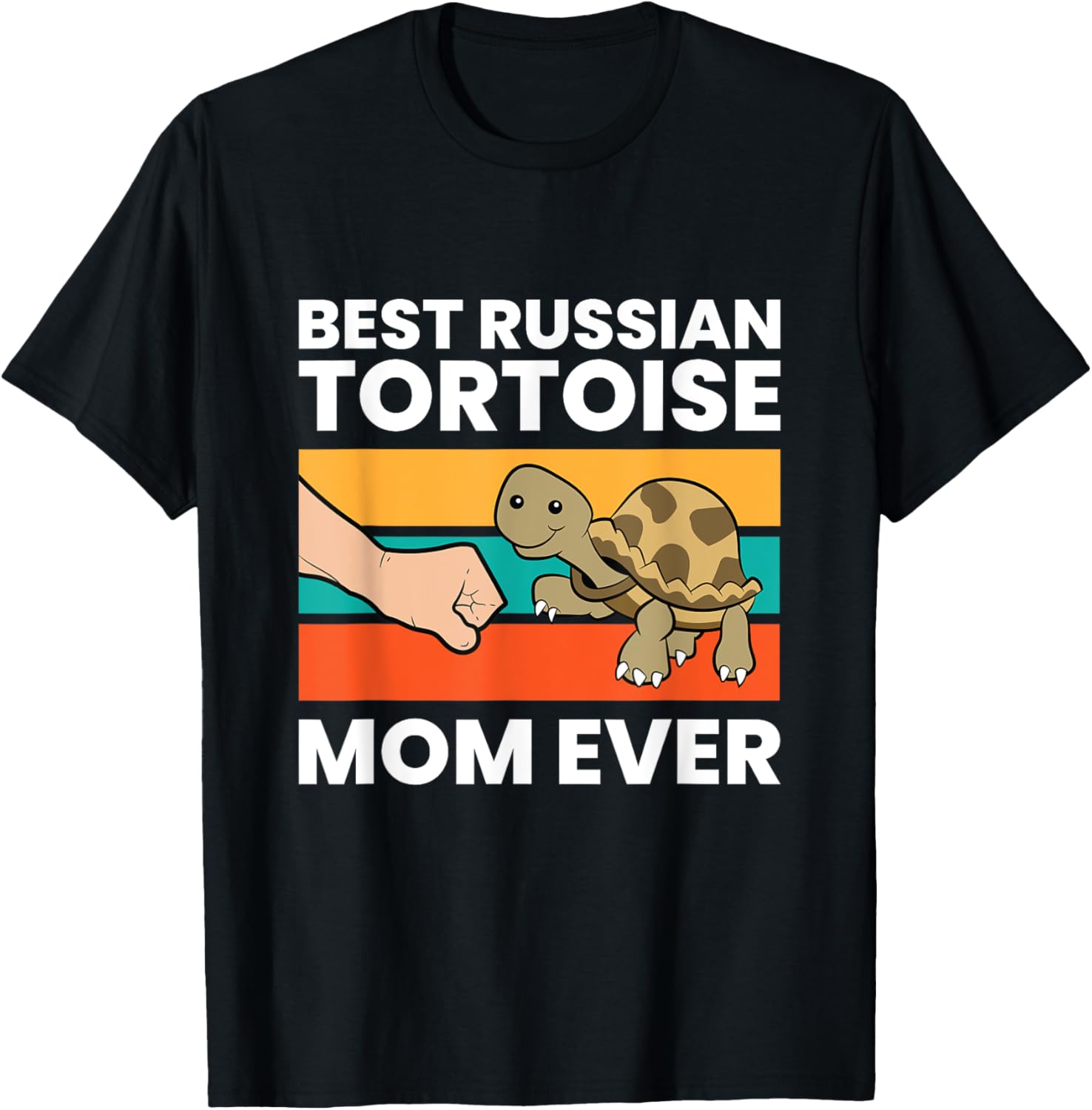 Best Russian Tortoise Mom Ever T-Shirt - T-Shirt | Black