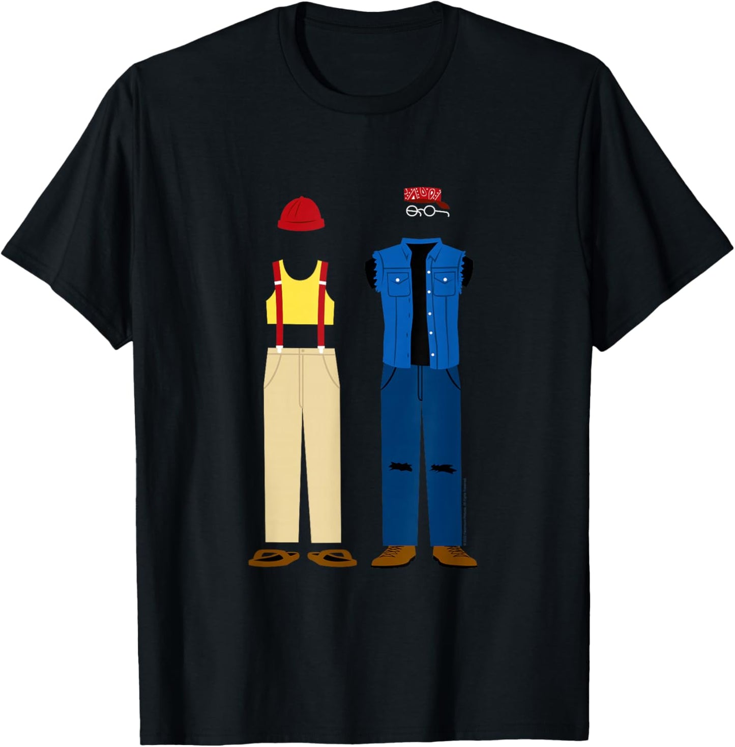 Cheech and Chong's Up in Smoke Man and Pedro Outfits T-Shirt - T-Shirt | Black