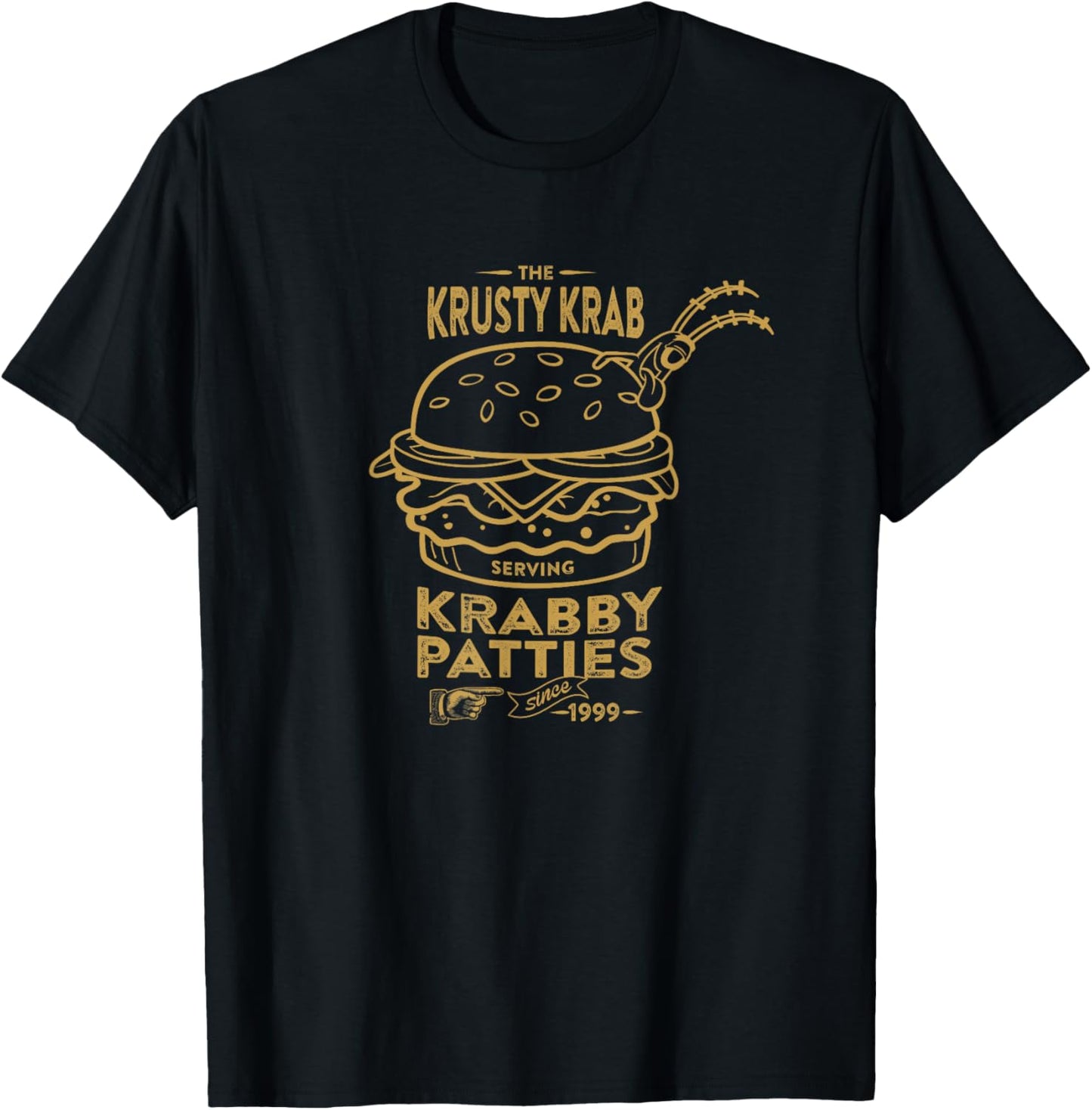 Spongebob Squarepants Krusty Krab Krabby Patties Ad T-Shirt - T-Shirt | Black