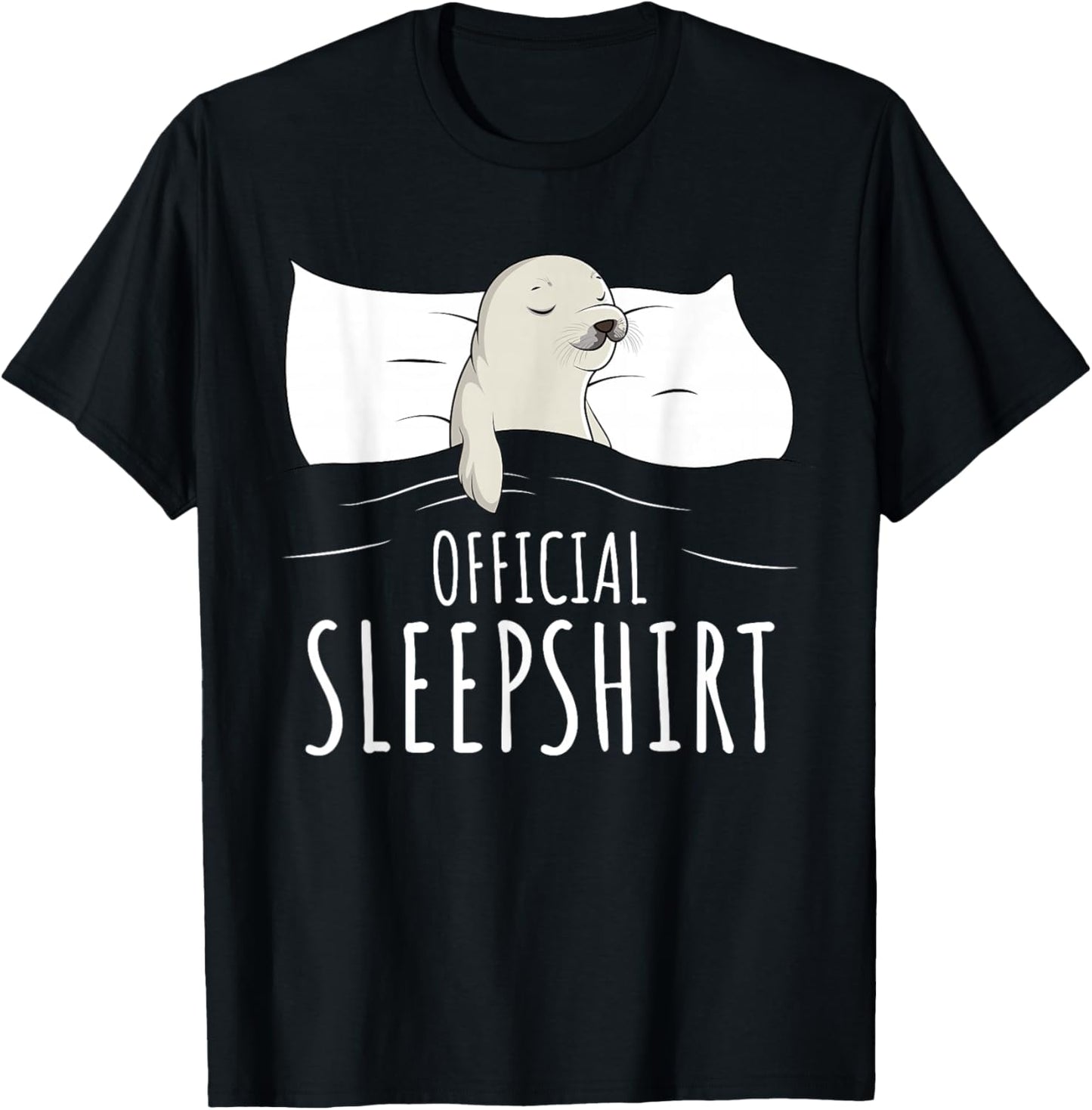Seal Sea Lion Official Sleepshirt T-Shirt - T-Shirt | Black