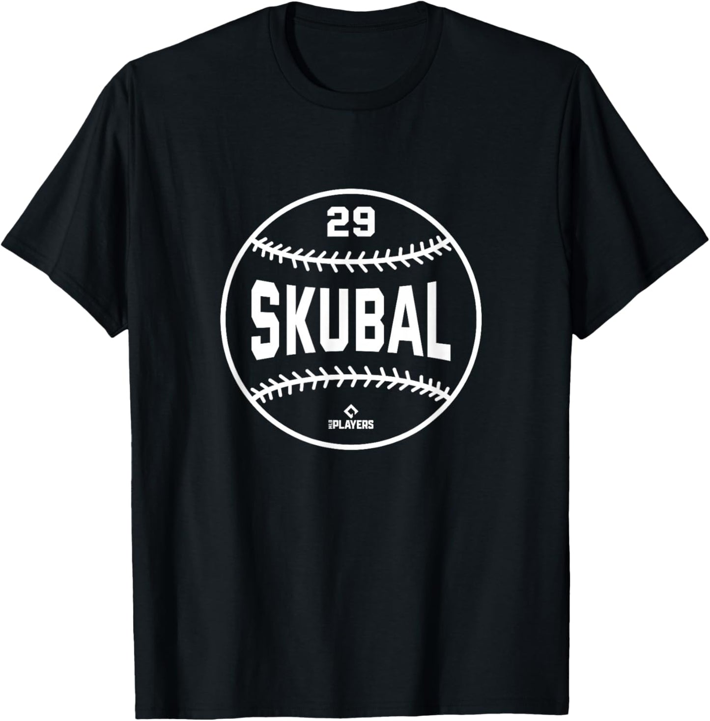 Tarik Skubal Baseball Detroit Michigan MLB Players MLBPA T-Shirt - T-Shirt | Black