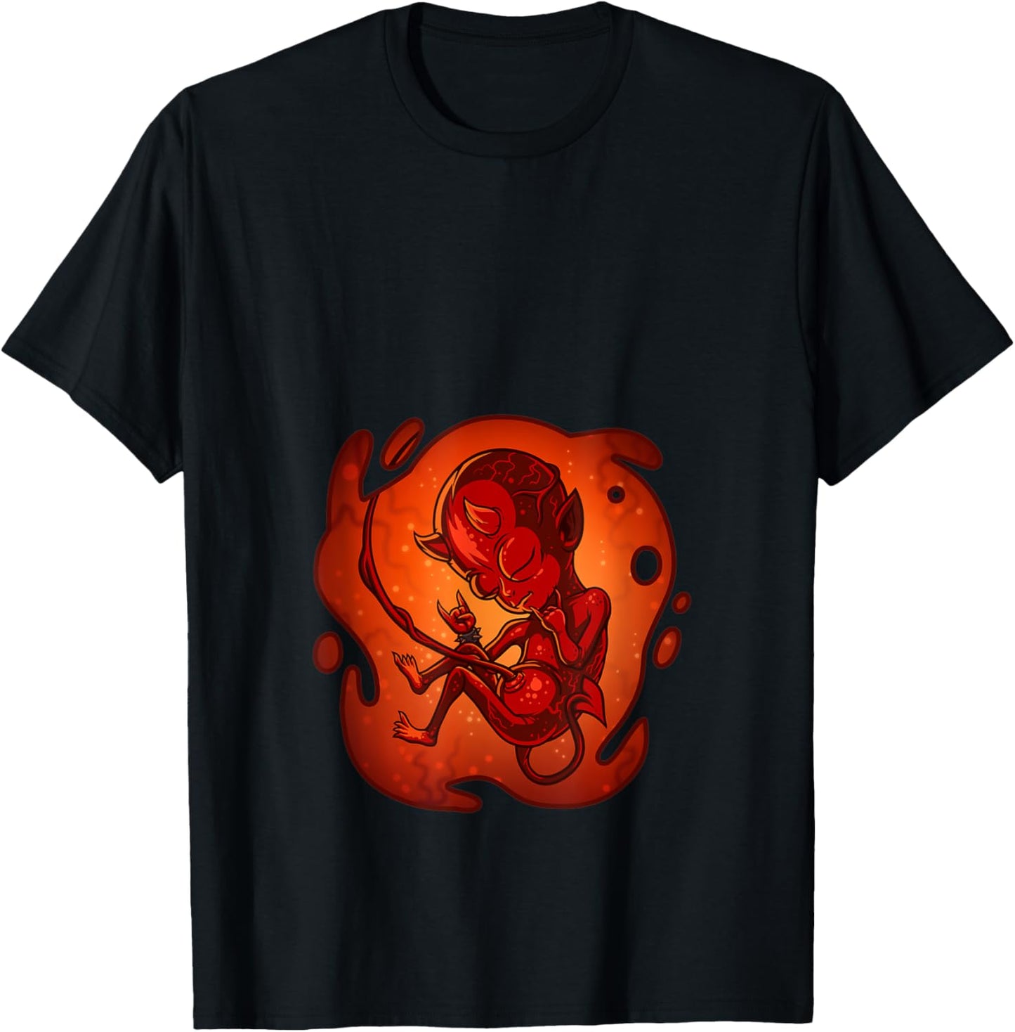 Hell Spawn Pregnancy - Expecting Mom Design T-Shirt - T-Shirt | Black