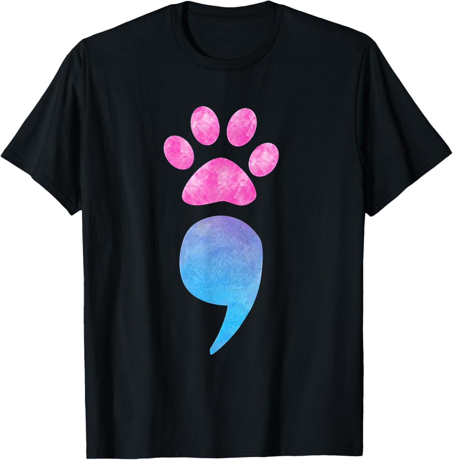 Suicide Prevention Awareness Dog Paw Dog Mom Dog Dad T-Shirt - T-Shirt | Black
