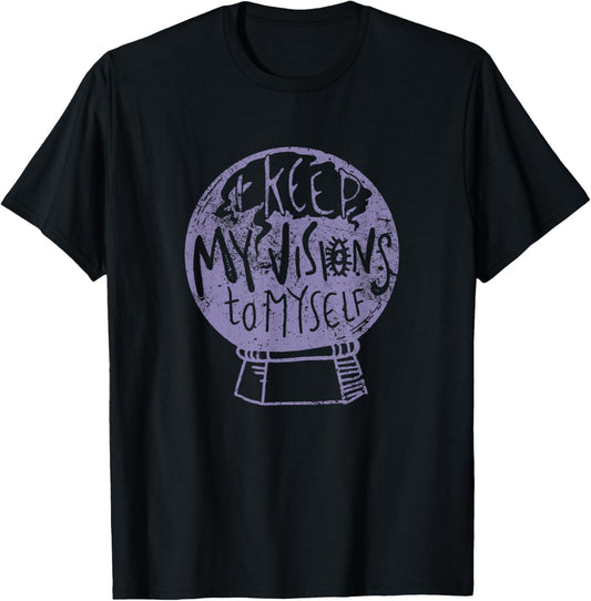 I Keep My Visions To Myself Men Women T-Shirt - T-Shirt | Black