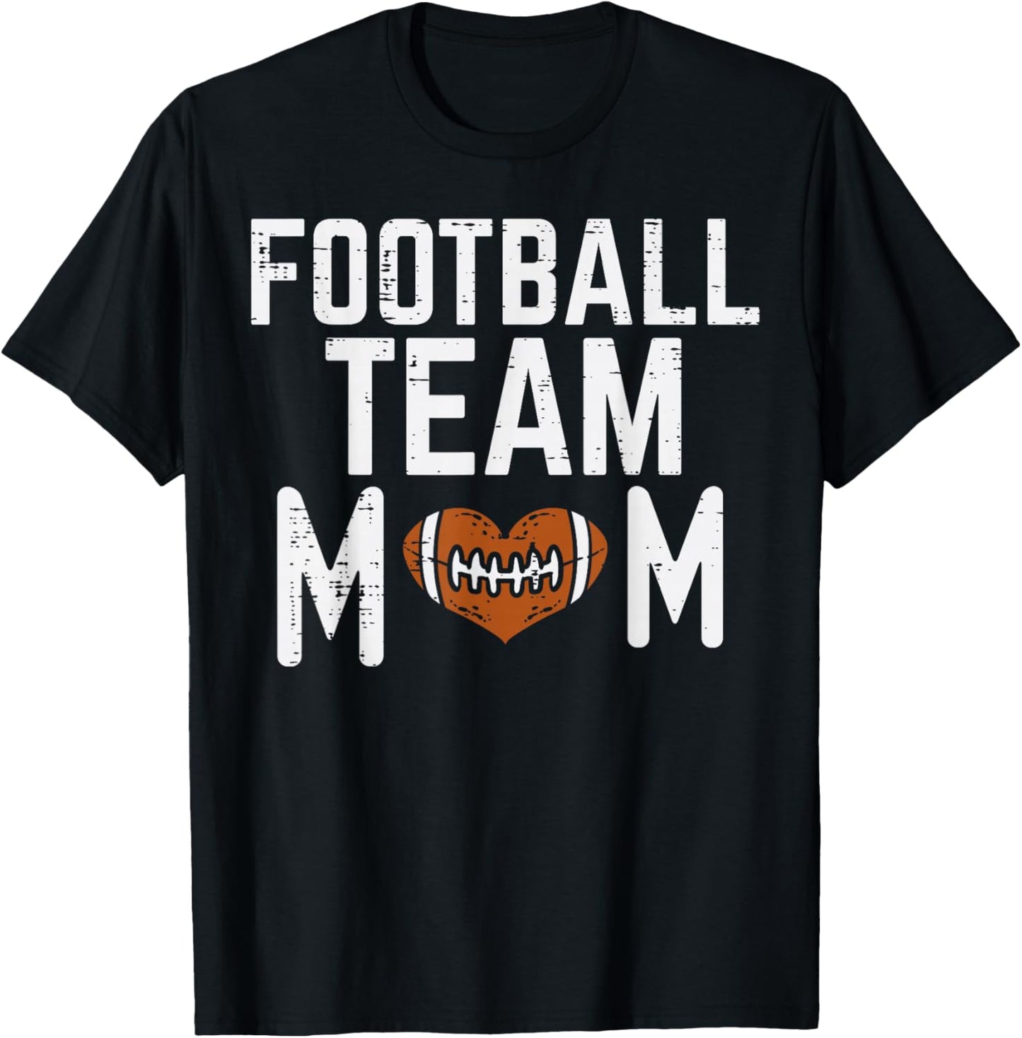 American Football Team Mom Family Matching Mommy Mama Women T-Shirt - T-Shirt | Black