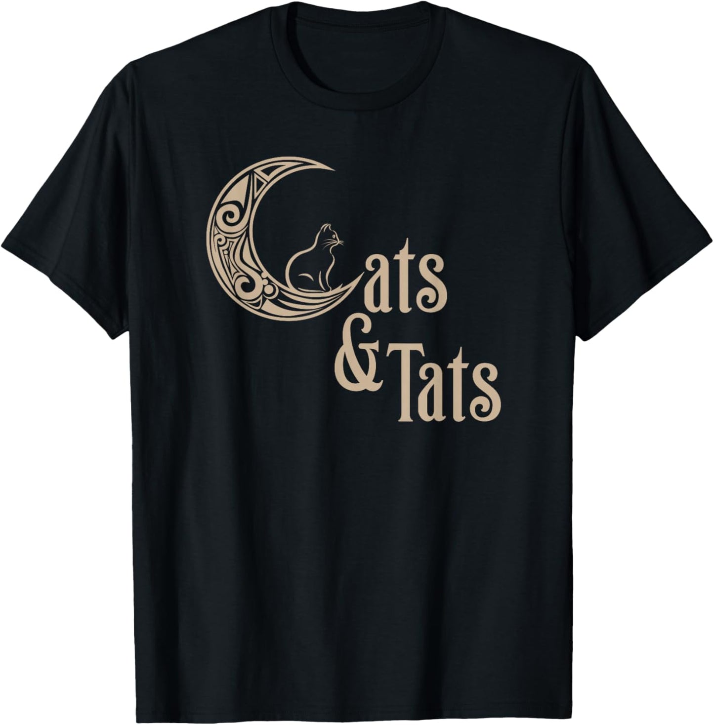 I love Cats and Tattoos Cats and Tats Funny T-Shirt - T-Shirt | Black