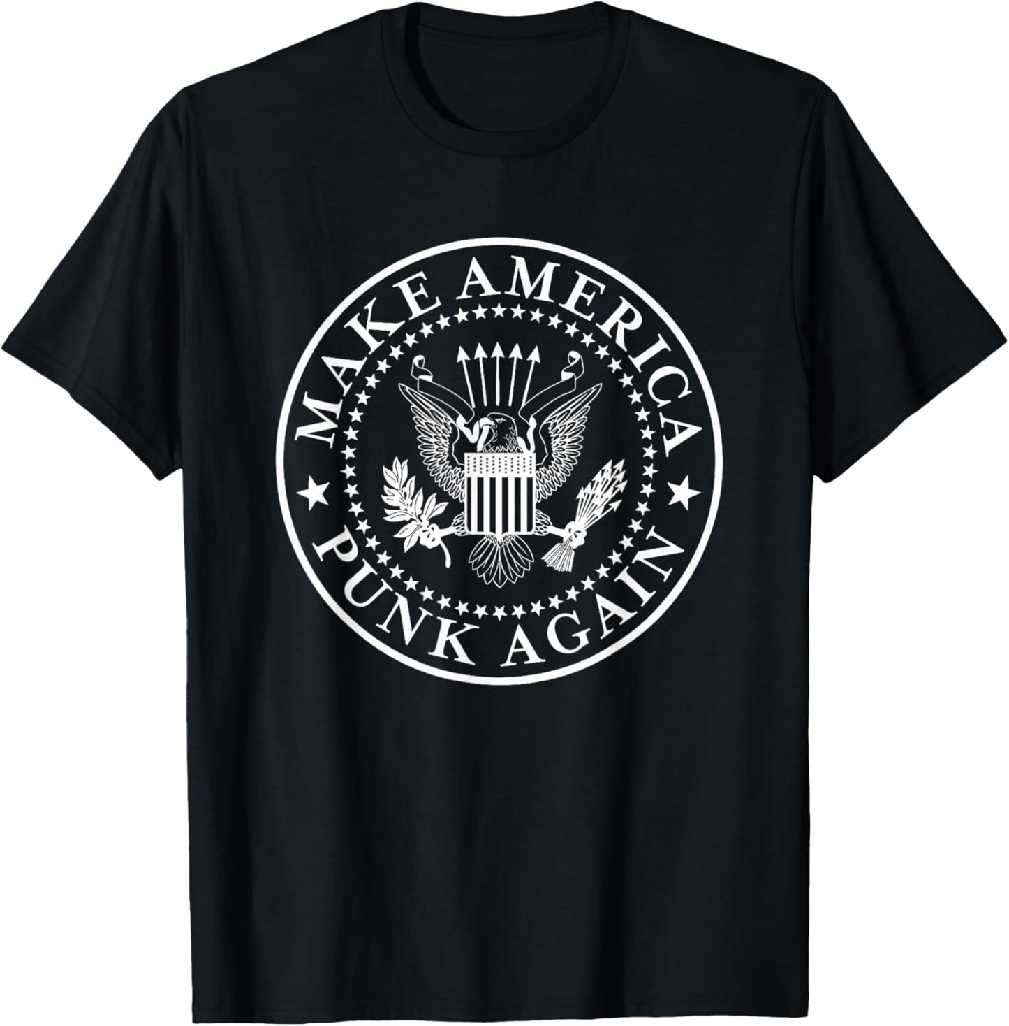 Make America Punk Again Vintage Punk Rock 80s T-Shirt - T-Shirt | Black