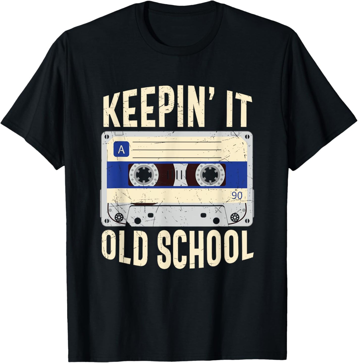 Old School Hip Hop 90s Mixtape Graphic T-Shirt - T-Shirt | Black