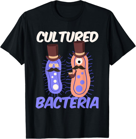 Cultured Bacteria I Microbiology Chemistry Petri Dish Labor T-Shirt - T-Shirt | Black