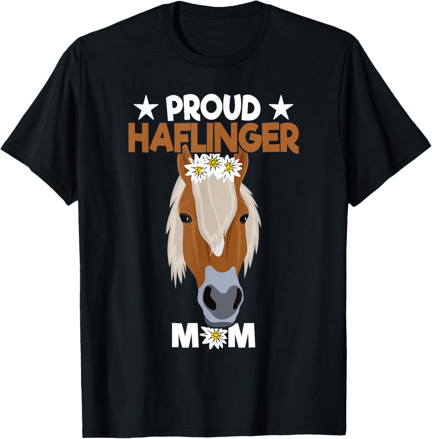 Proud Haflinger Mom - Haflinger T-Shirt - T-Shirt | Black