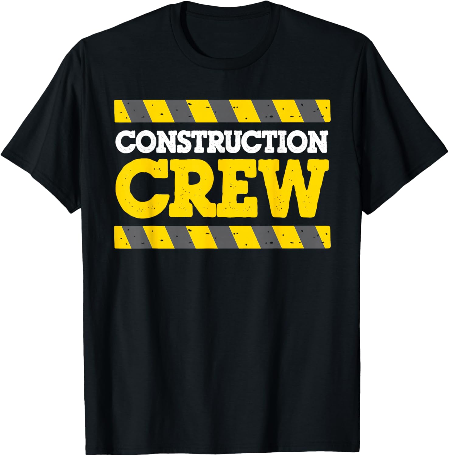Boys Construction Crew Birthday Party Supplies Matching T-Shirt - T-Shirt | Black