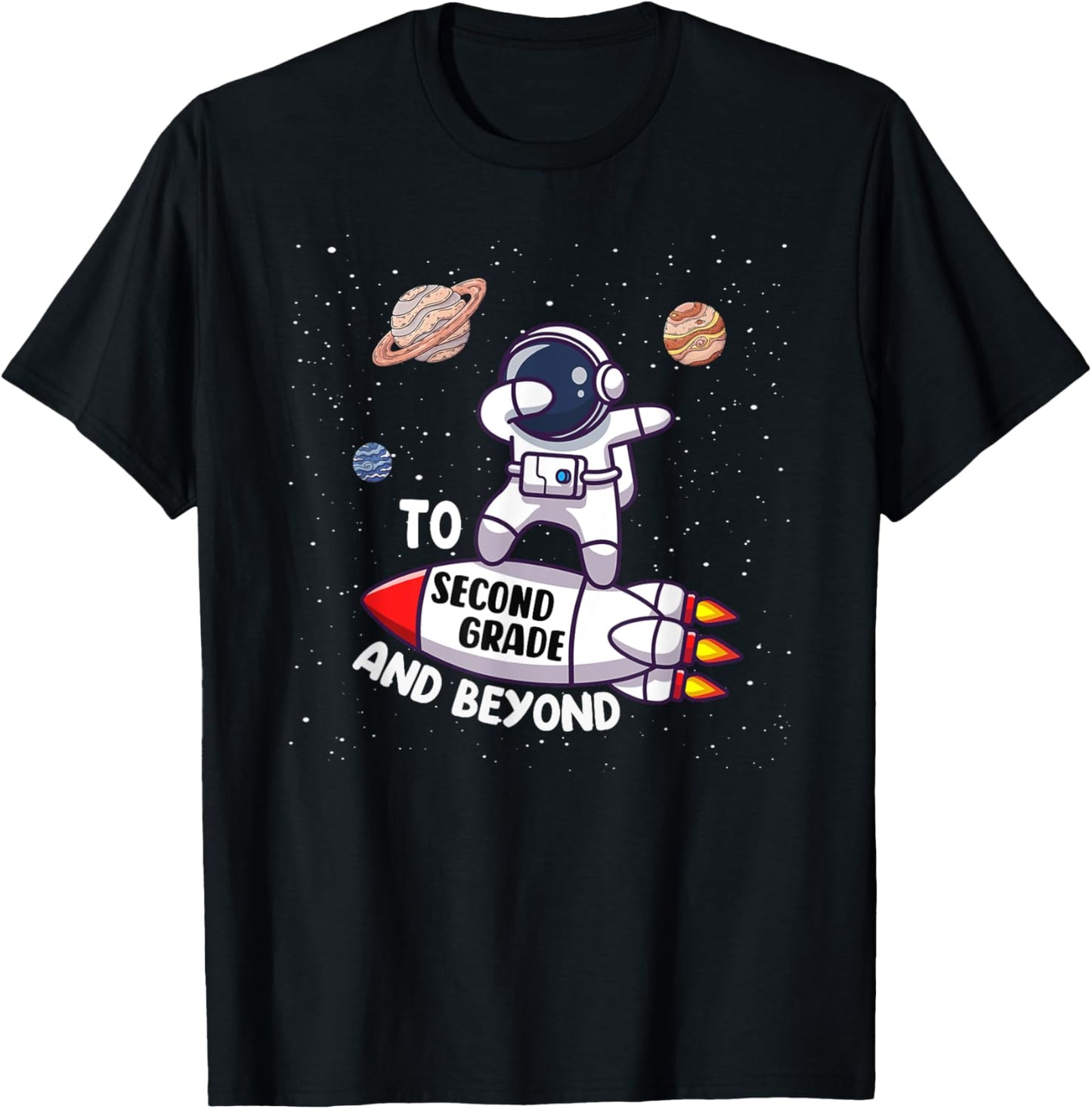 Back to Second Grade and Beyond-Funny First Day of School T-Shirt - T-Shirt | Black